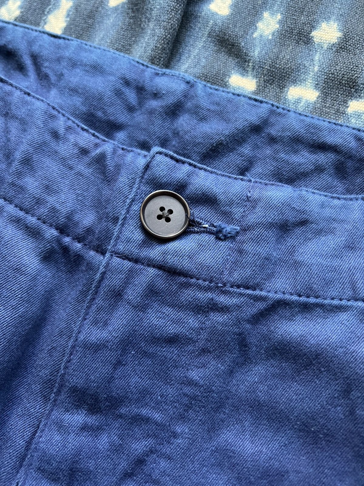 KUON Kuon Kountry Hand dyed Aizome Chino Pants Visvim Kapital Size US 34 / EU 50 - 3 Thumbnail