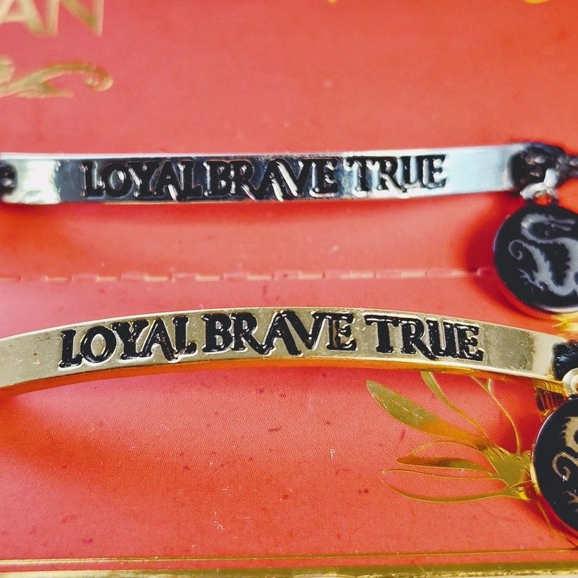 Disney Disney Mulan Loyal Brave True Bracelet Set Silver & Gold NIP Size ONE SIZE - 2 Thumbnail