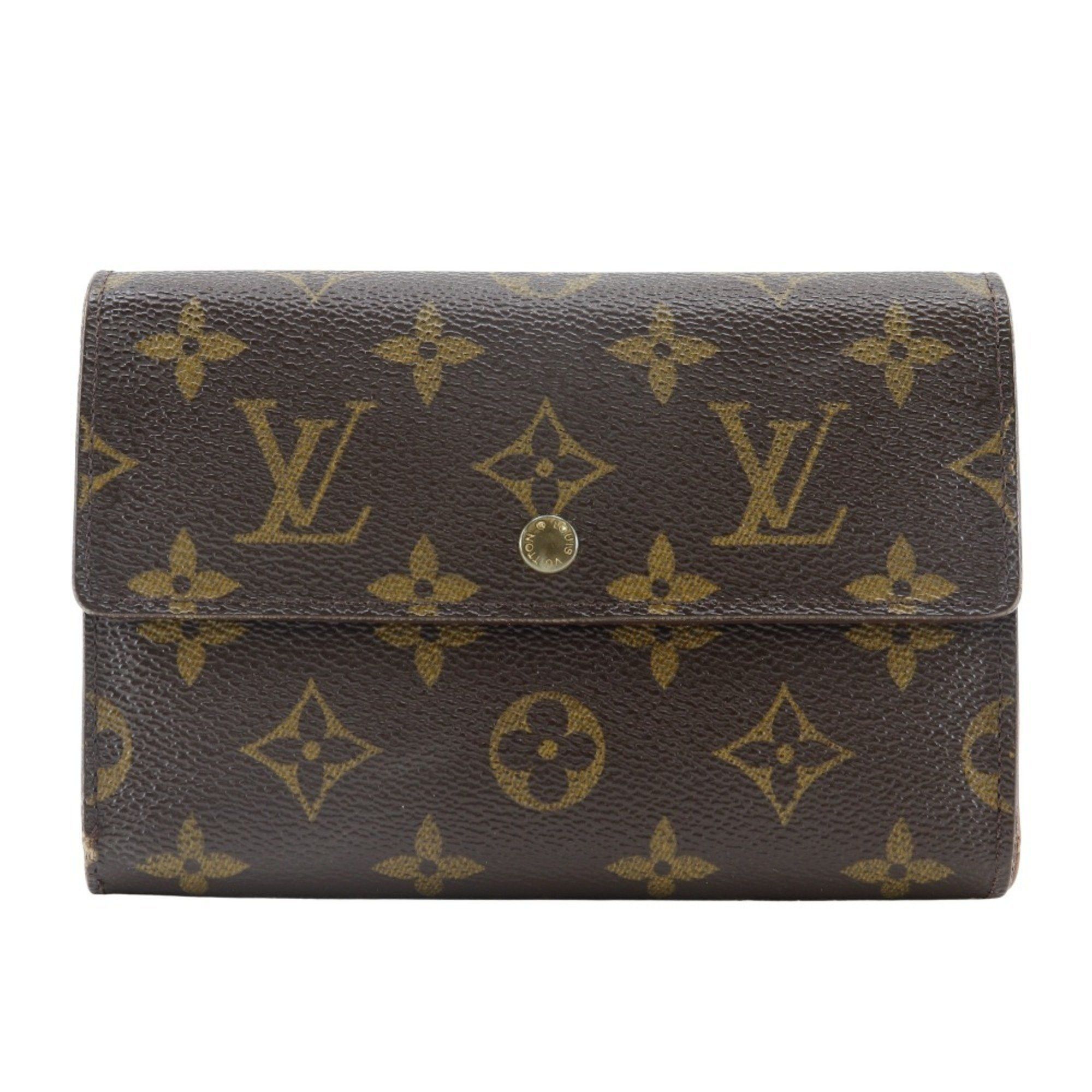 Louis Vuitton Louis Vuitton Porto Tresol Etui Papier Tri-fold Wallet M61202 Monogram Canvas Made in France 2000 Brown SP1000 Snap Buttons Papie Unisex Size ONE SIZE - 1 Thumbnail