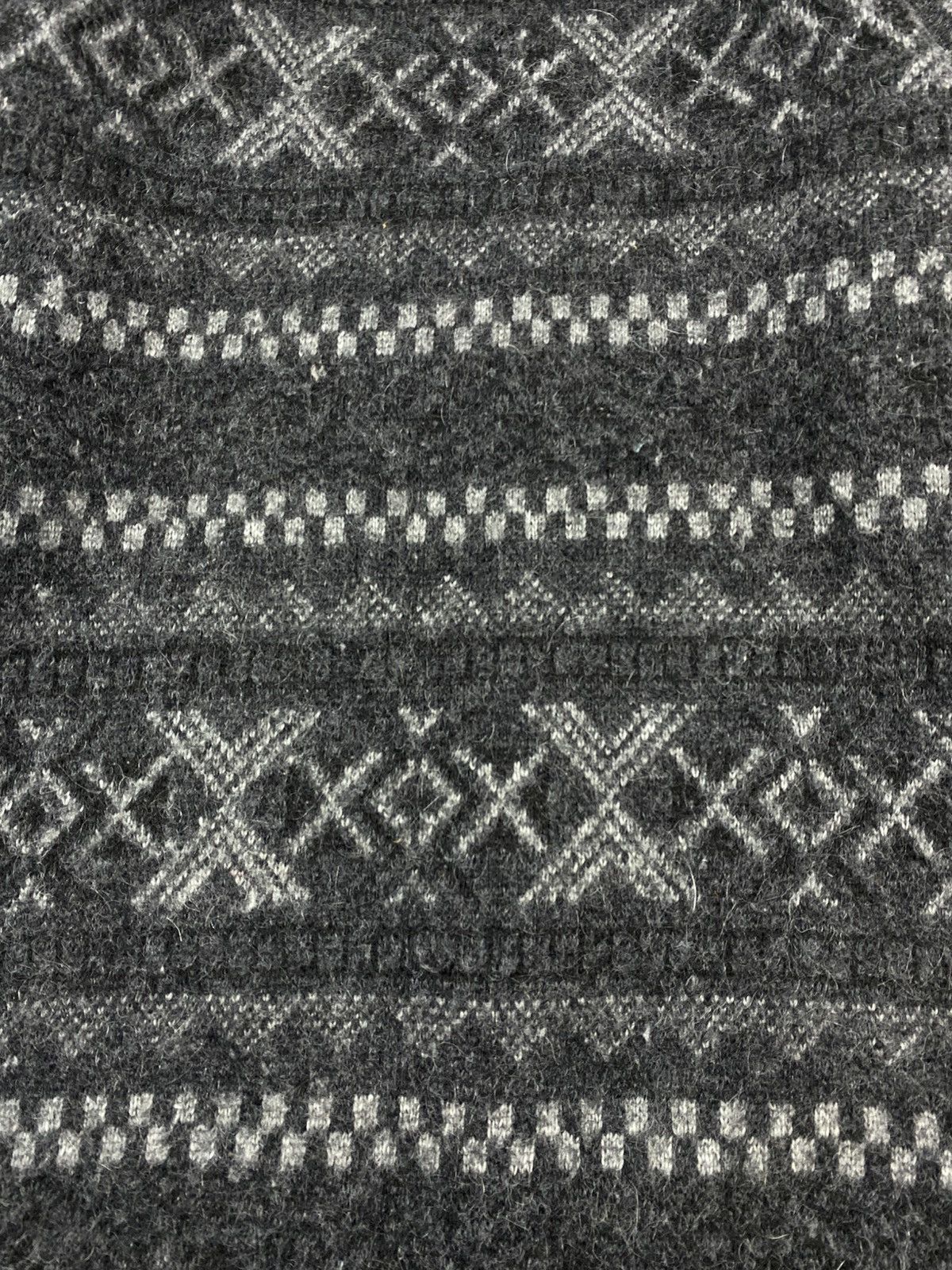 Other Vtg 90s Nagpal Geometric Aztec Wool Knit Gray Sweater Nordic Size US M / EU 48-50 / 2 - 6 Thumbnail
