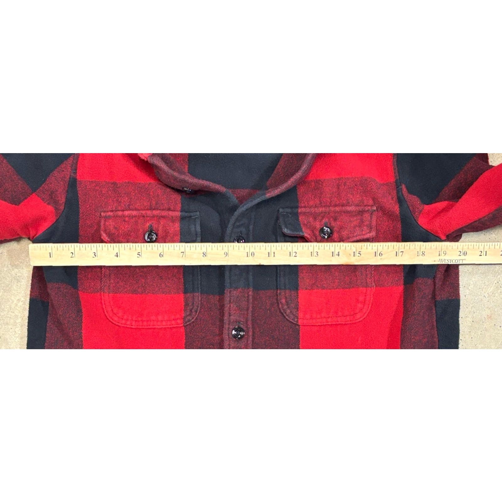 Abercrombie & Fitch Abercrombie & Fitch Flannel Shirt Jacket Mens S Red Buffalo Check Heavy Shacket Button-Up Plaid Grunge Retro Pockets Size US S / EU 44-46 / 1 - 6 Thumbnail