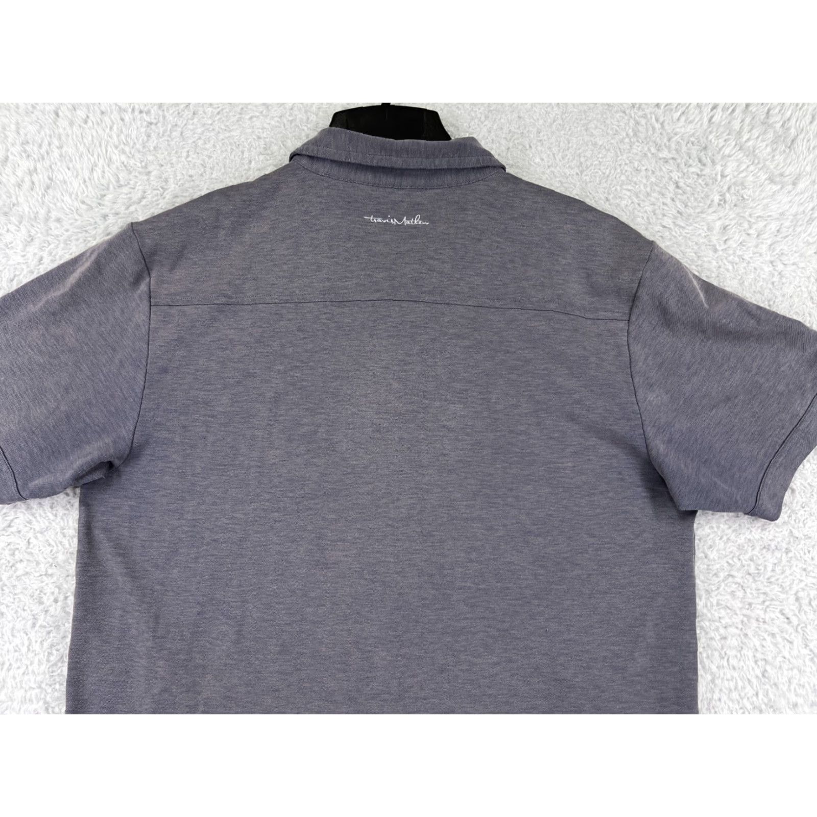 TravisMathew Travis Mathew Polo Shirt Mens Large Gray Pima Cotton Blend Pockets Golf Golfer Shirt polo Mens L Gray Cotton Blend Golf Athletic 90s? Size US L / EU 52-54 / 3 - 7 Thumbnail