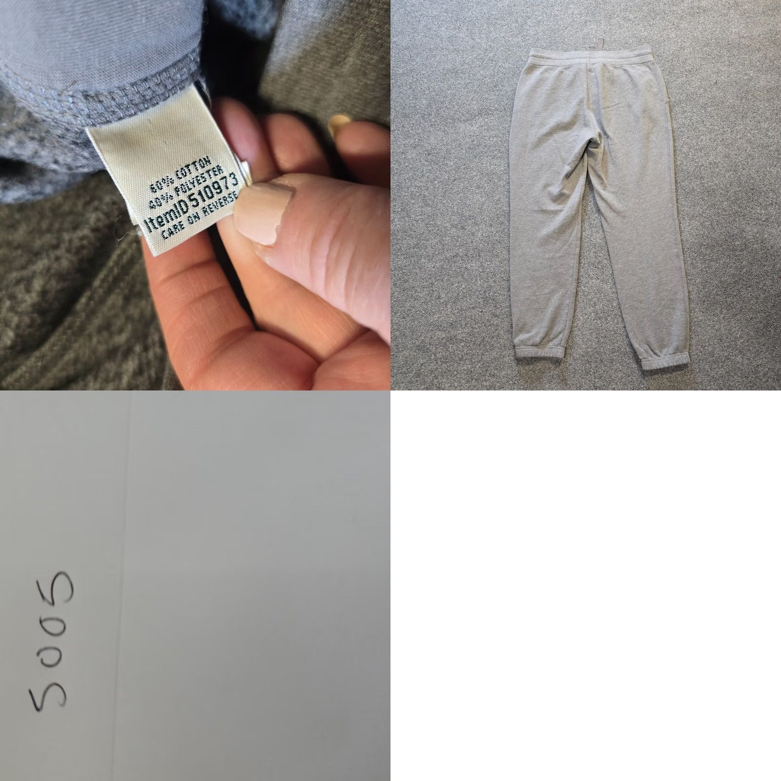 Vintage L.L. Bean Pants Mens Small Gray Sweatpants Joggers Pull On Lounge Comfort Casual Size US 29 - 8 Thumbnail