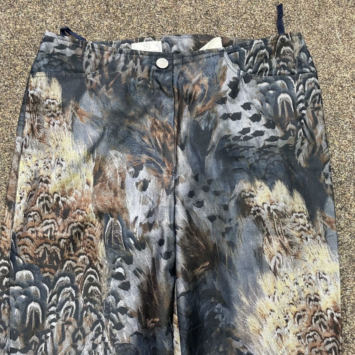 Vintage Vintage Y2K Baggy Wide Leg All Over Print Grunge Pants Faded Size 32" / US 10 / IT 46 - 4 Thumbnail
