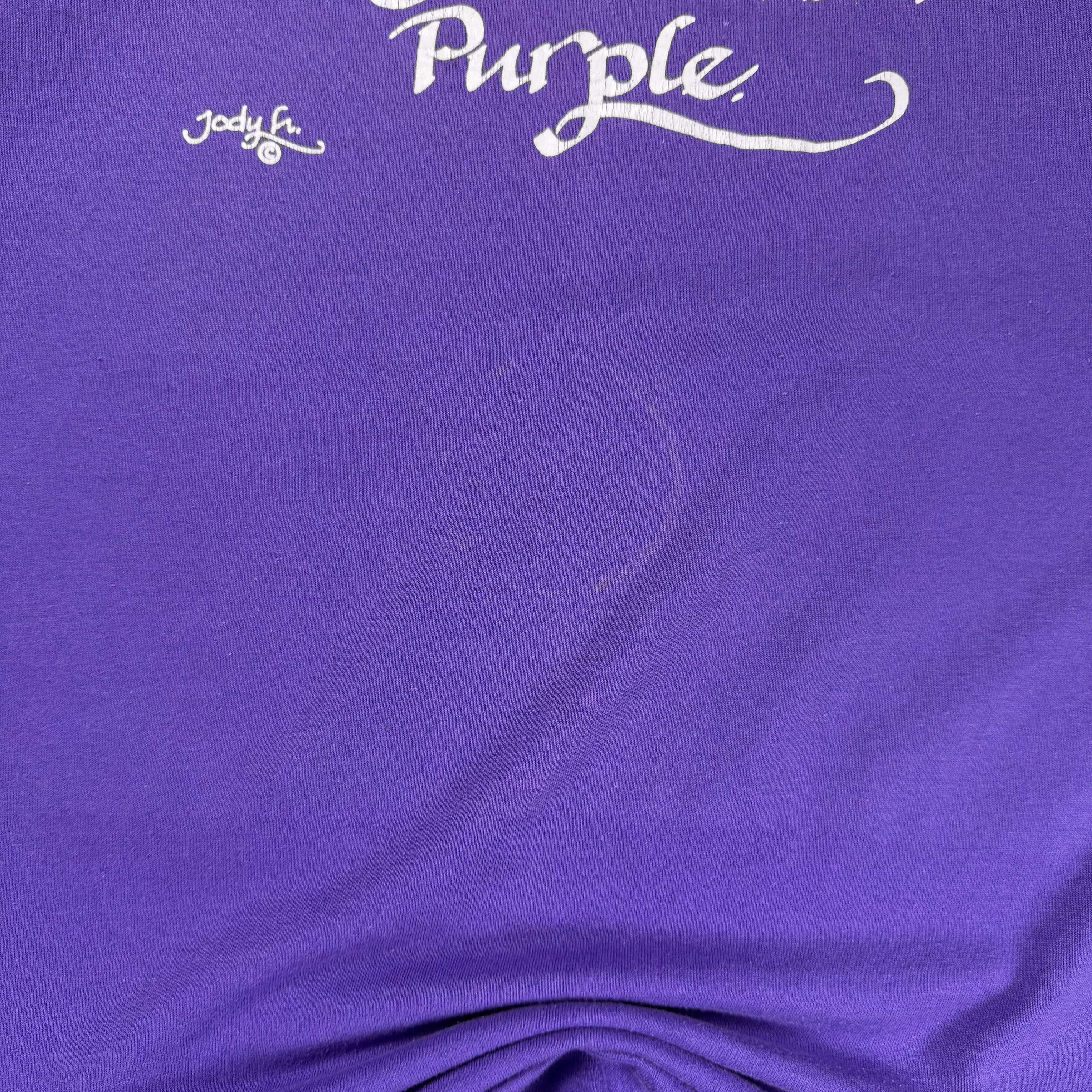Vintage Vintage Hanes Heavyweight We Shall Wear Purple Jody H Tee XL Size US XL / EU 56 / 4 - 7 Thumbnail