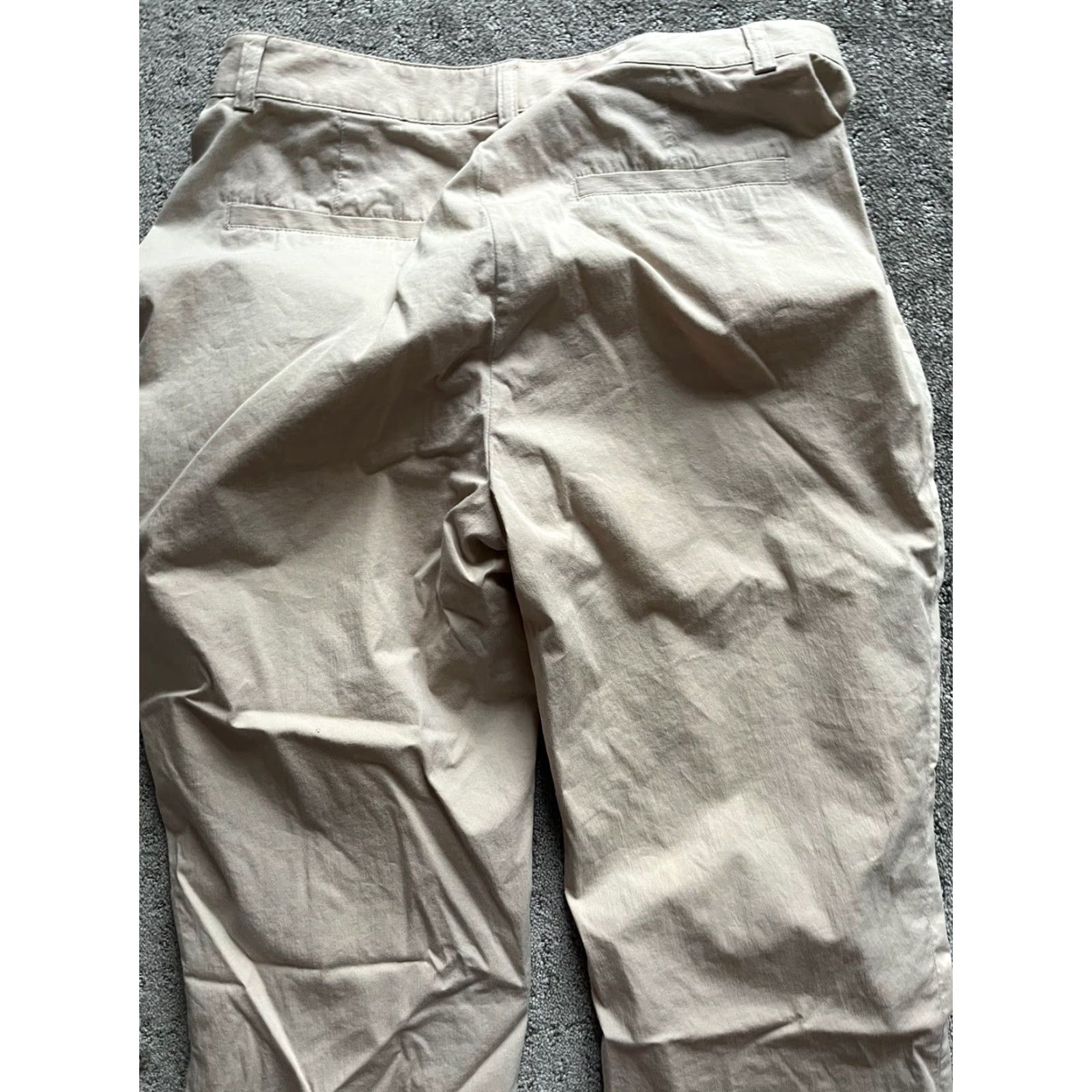 Banana Republic Banana Republic Factory Store Dress Pants Women Beige Khaki 8 Stretch Cropped 26in Inseam Size 30" / US 8 / IT 44 - 4 Thumbnail