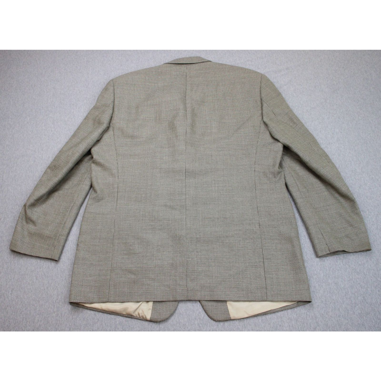 Calvin Klein Calvin Klein Mens Blaze Size 44R Wool Silk Houndstooth Size 44R - 2 Thumbnail