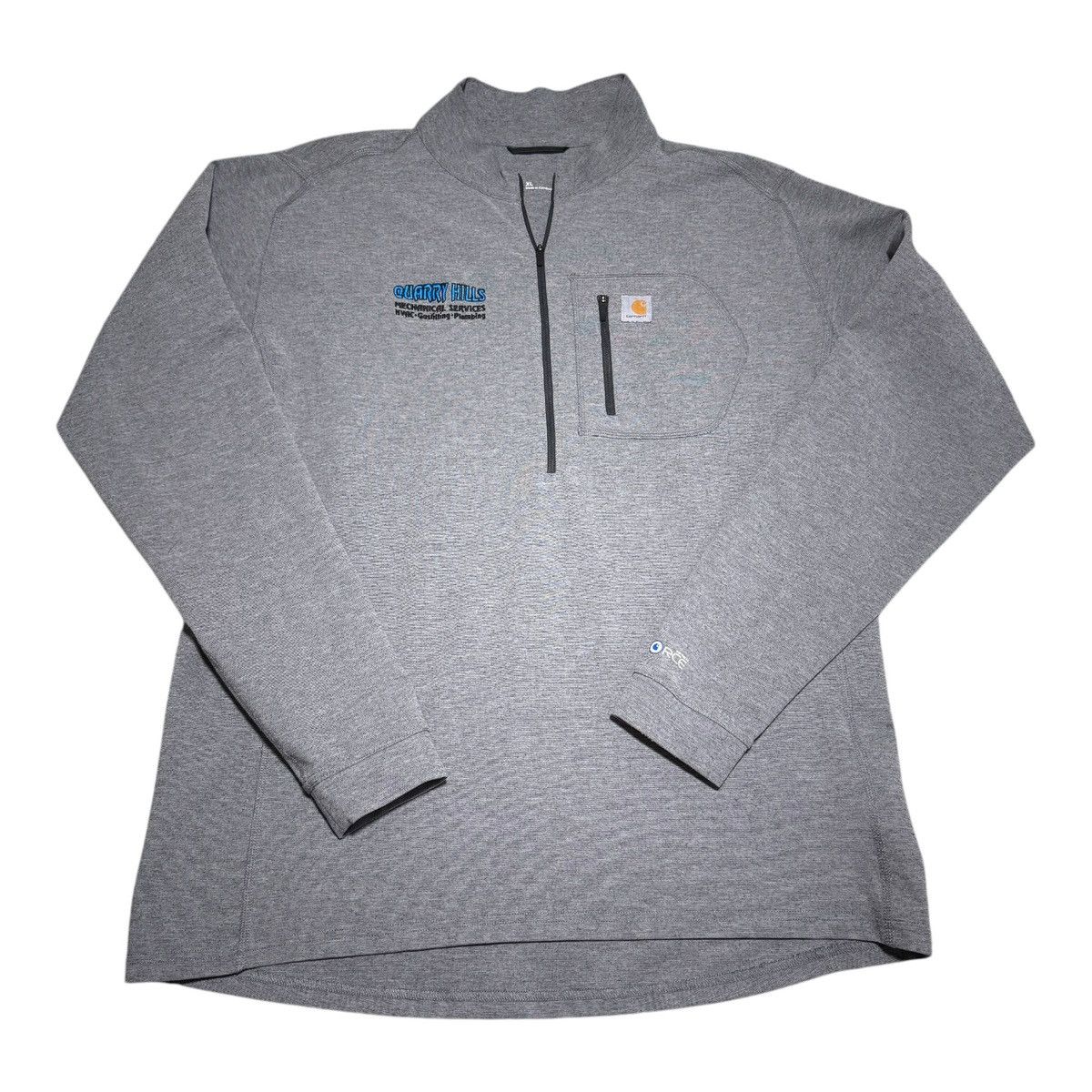 Carhartt Carhartt Force Quarter Zip Jacket Grey Mens XL MBL111 SHA Size US XL / EU 56 / 4 - 1 Thumbnail