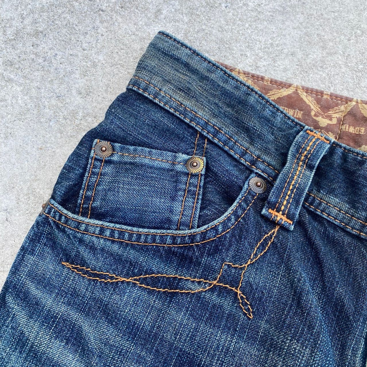 If Six Was Nine Flare Vintage Edwin Flared Distressed Denim Size US 30 / EU 46 - 8 Thumbnail