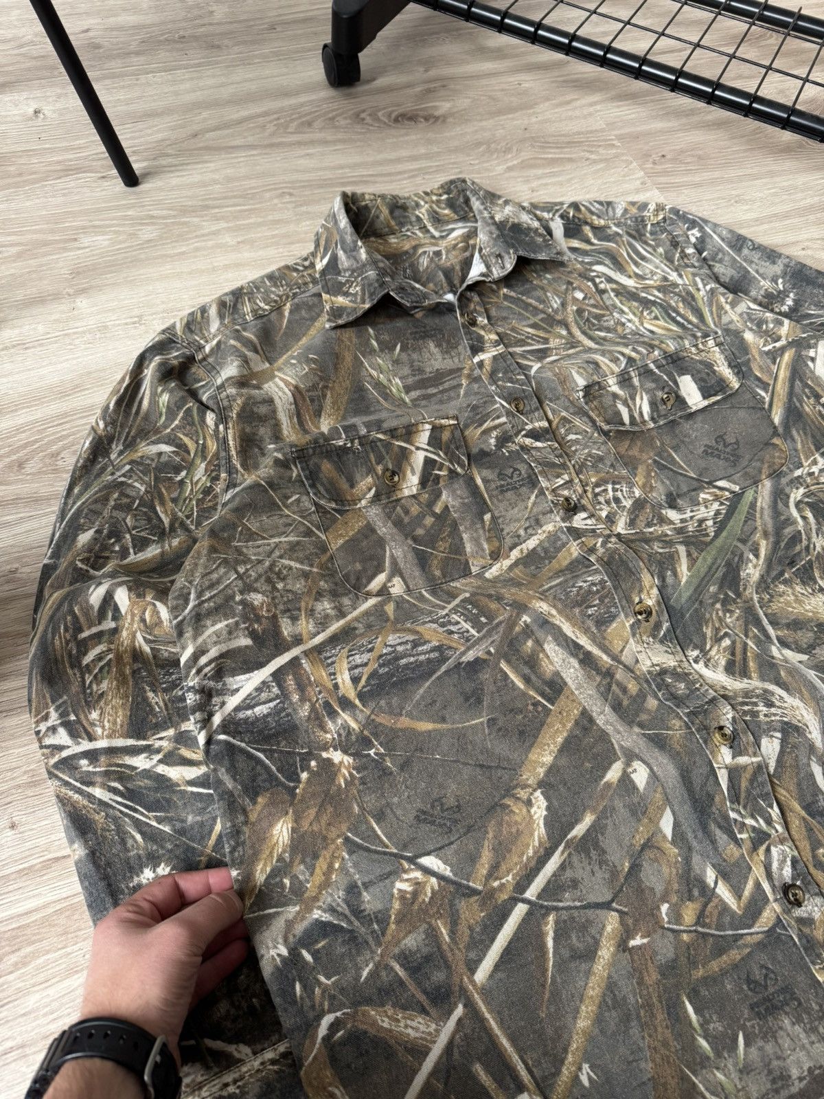 Realtree Vintage Y2K Real Tree Camo Mossy Oak Button Up Shirt Size US XXL / EU 58 / 5 - 3 Thumbnail