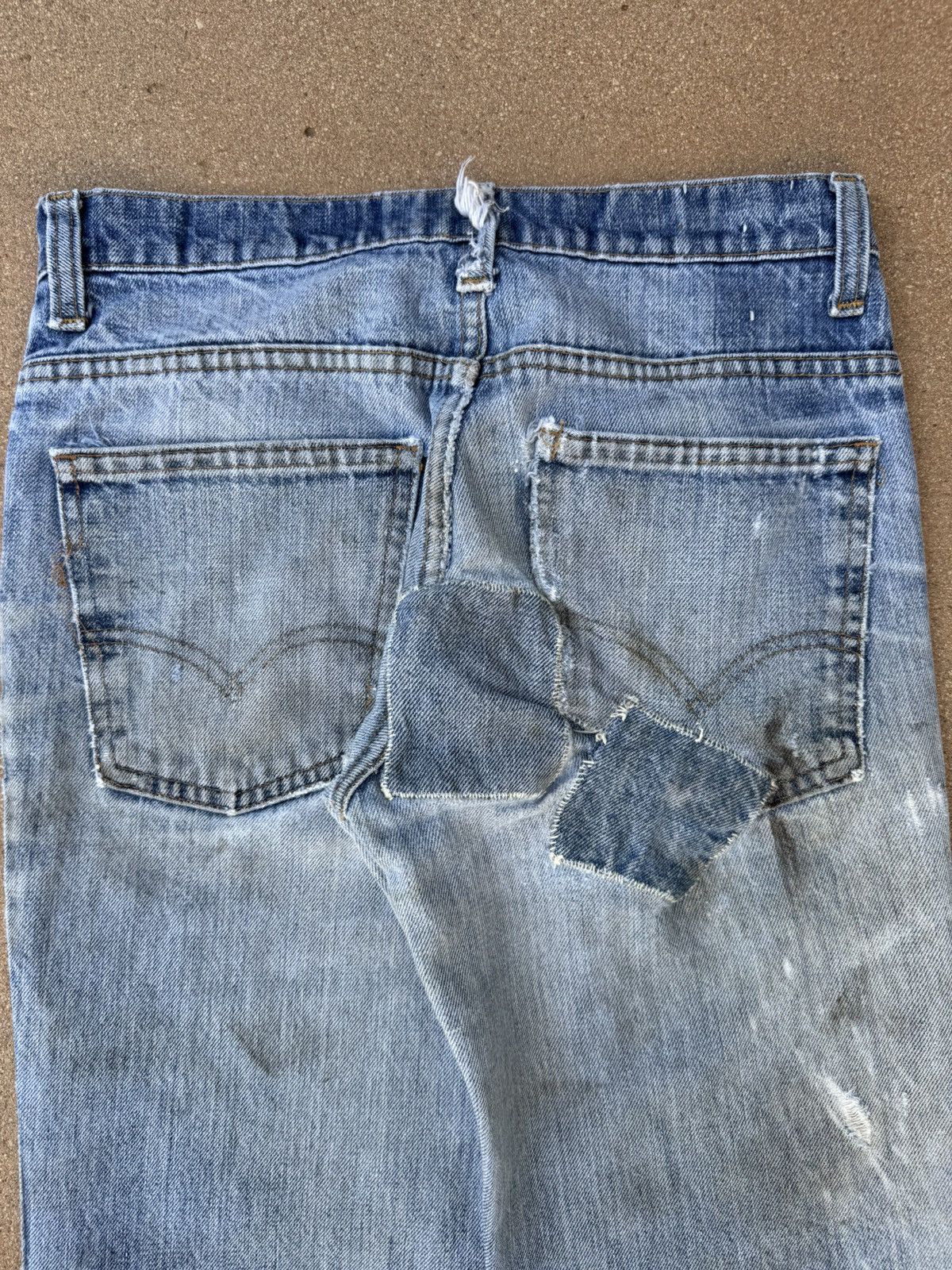 Levi's Vtg 70’s Levi’s 684 Orange Tab Bellbottom Denim Jeans 28x30 Size US 28 / EU 44 - 7 Thumbnail