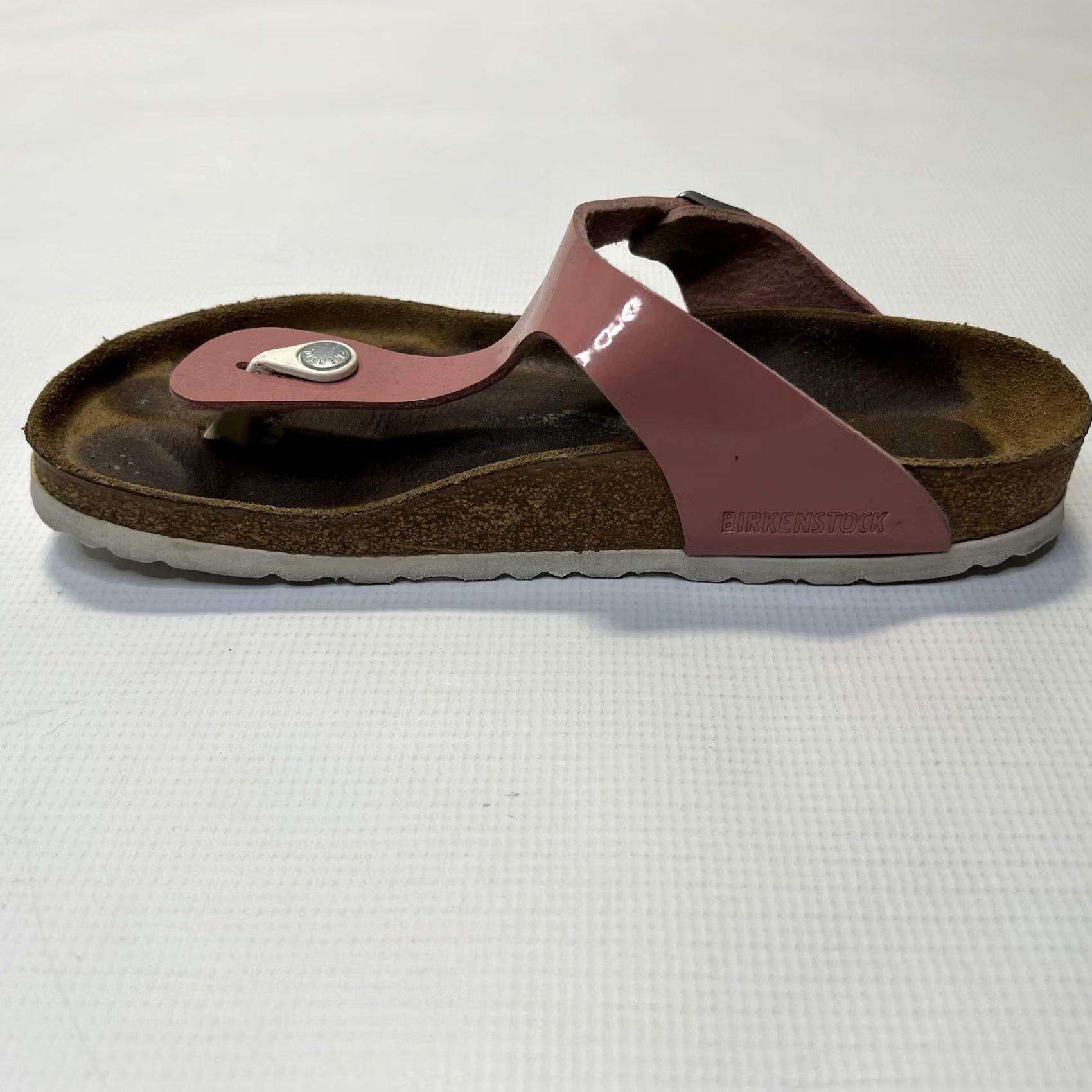 Birkenstock Birkenstock Gizeh Sandals Pink Vegan Brushed Floral Birko-Flor Slip On 40 US 9-9.5 Womens Casual Summer Travel Size US 9 / IT 39 - 5 Thumbnail
