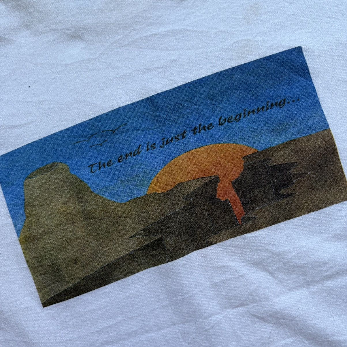 Fruit Of The Loom Vintage Apocalyptic Dreams Graphic Tee Size US XXL / EU 58 / 5 - 6 Thumbnail