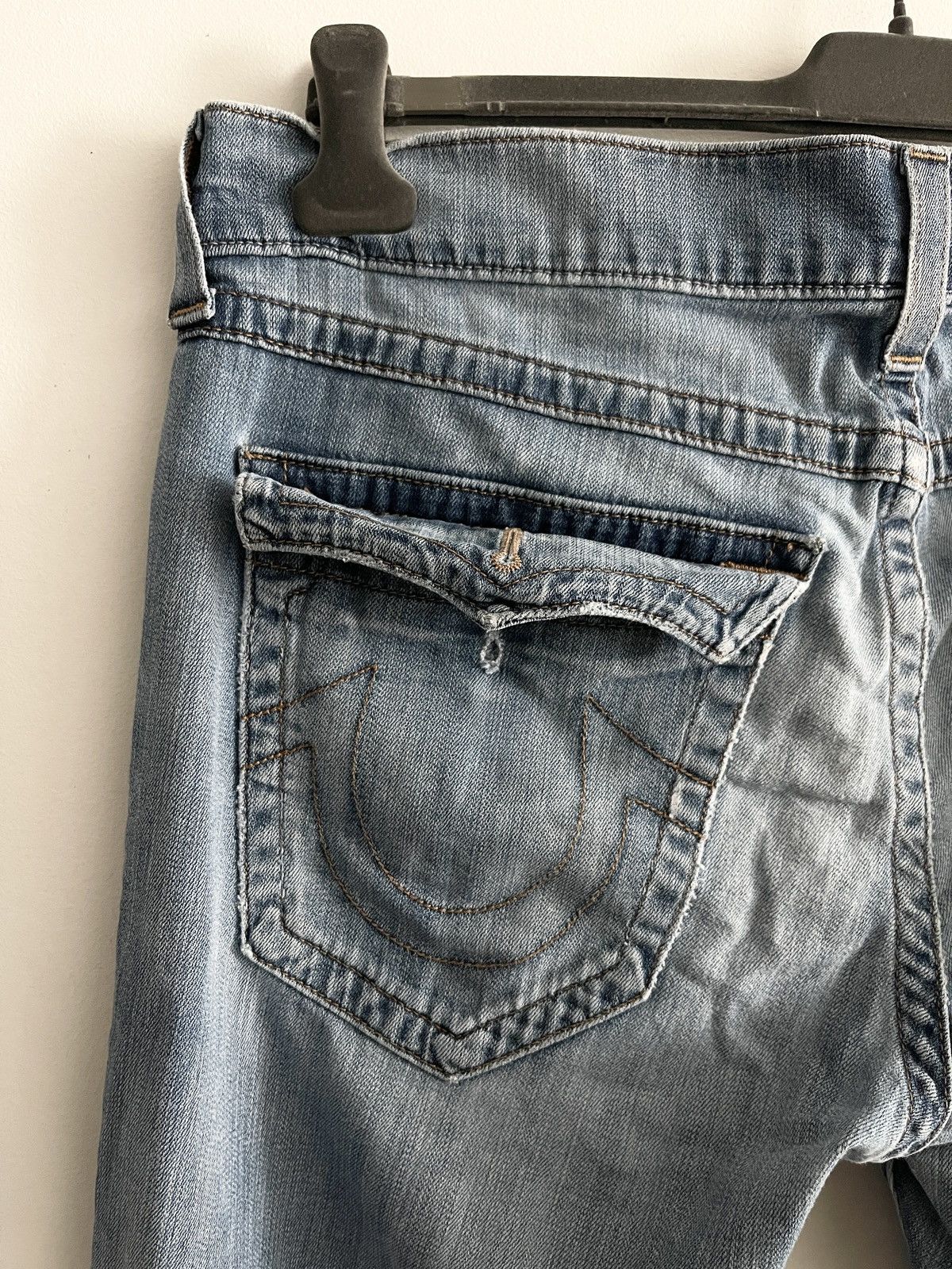 Other STEAL! VTG 2000s True Religion Knee Wash Distressed Jeans Size US 36 / EU 52 - 6 Thumbnail