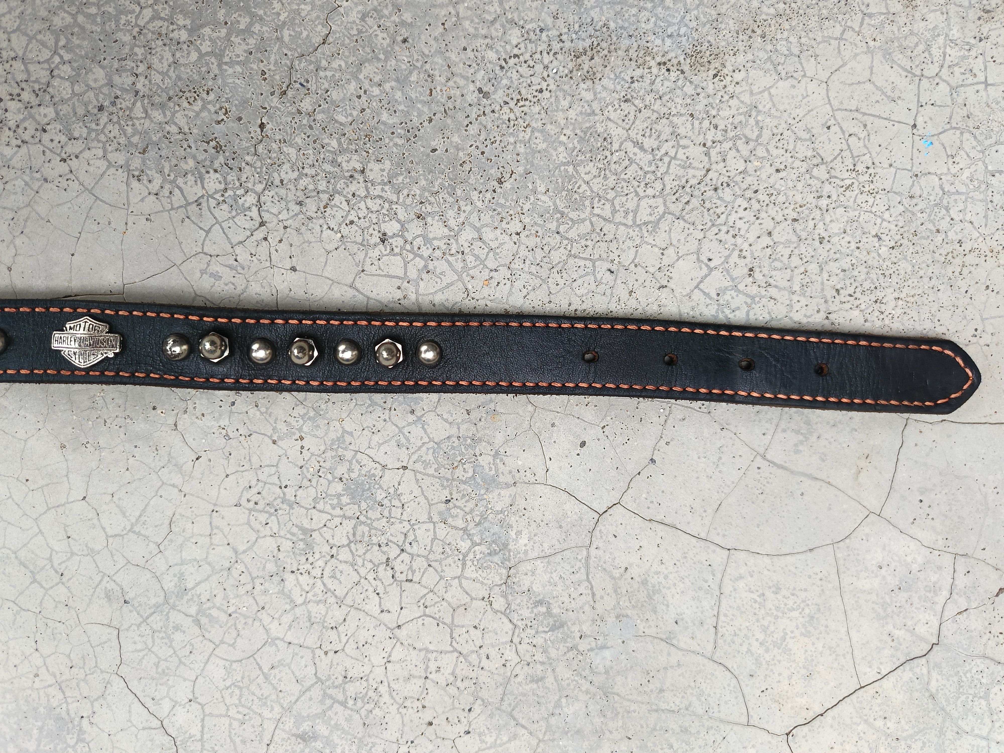 Harley Davidson HARLEY-DAVIDSON DOUBLE ROW SPIKED LEATHER DOG COLLAR Size ONE SIZE - 7 Thumbnail