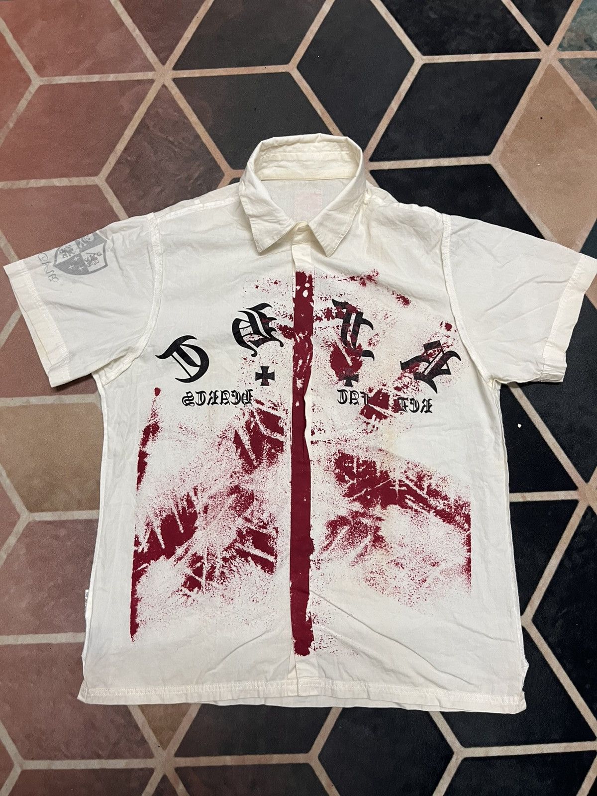 Seditionaries 💥Vtg Y2K Punk No Future Red Fat Hearts Anti Cross Anarchy Size US M / EU 48-50 / 2 - 3 Thumbnail