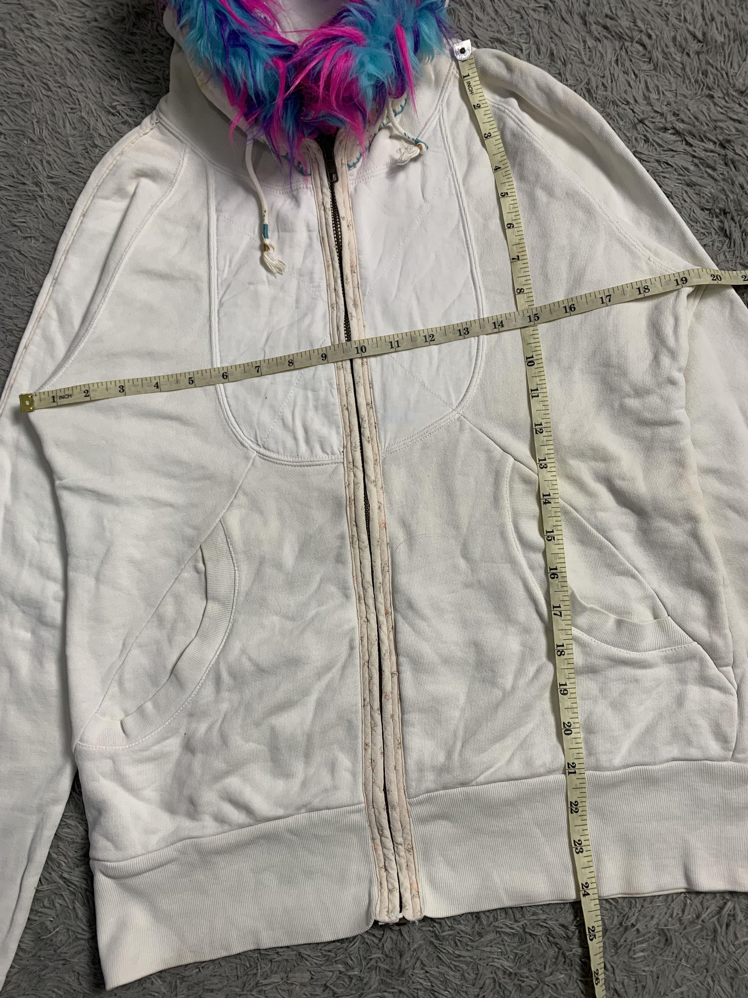 Japanese Brand Waffle Vintage Fur Hoodie Japan Style Size US L / EU 52-54 / 3 - 6 Thumbnail
