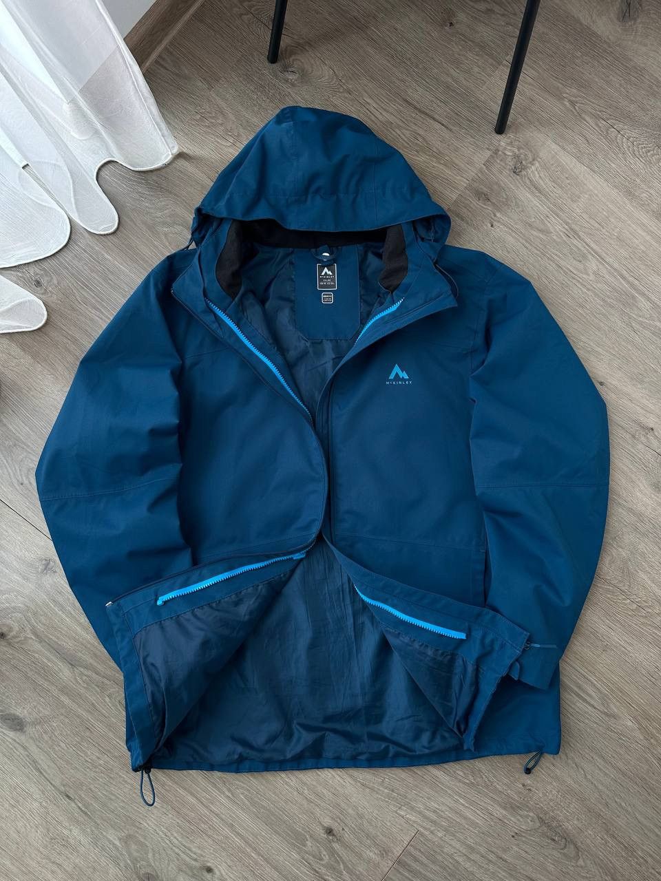 McKinlays McKINLEY Aquamax Waterproof Hooded Jacket Blue Size US XXL / EU 58 / 5 - 10 Thumbnail