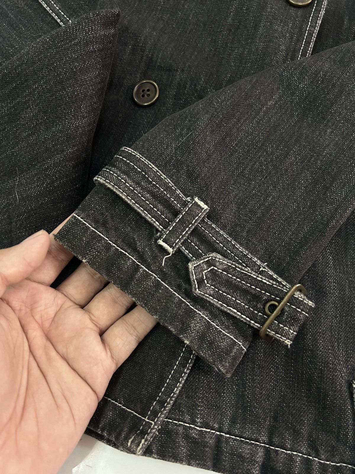 Japanese Brand × Vintage 💥vintage japanese denim jacket punk style Size US S / EU 44-46 / 1 - 12 Thumbnail