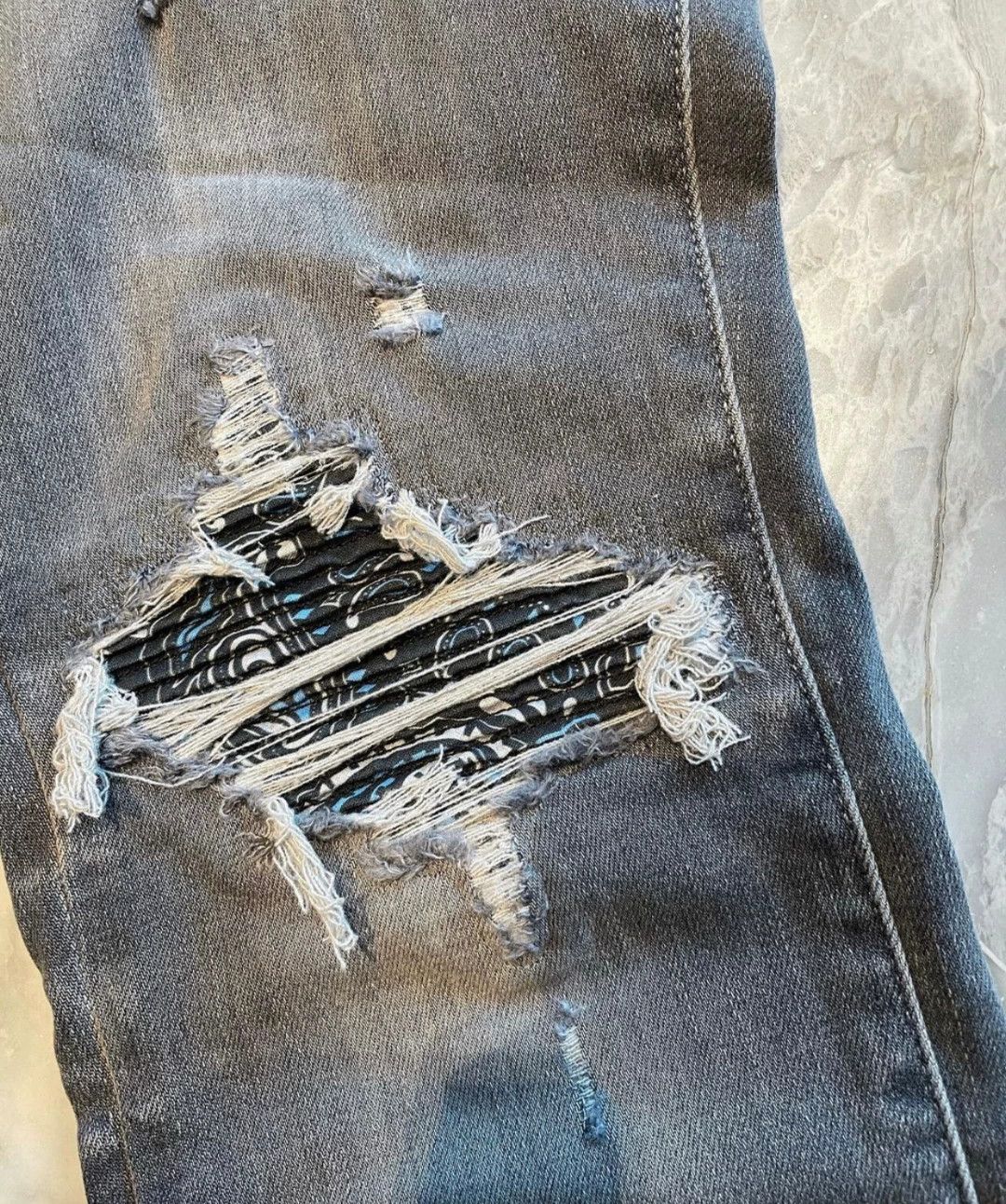 Amiri amiri classic patchwork denim pants 32, 34 Size US 32 / EU 48 - 2 Thumbnail