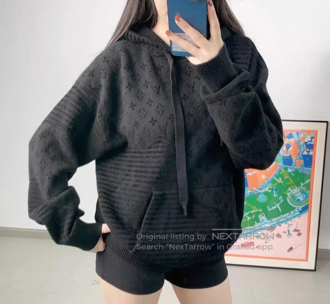 Louis Vuitton Louis Vuitton Black patchwork logo jacquard hoodie Size US S / EU 44-46 / 1 - 9 Thumbnail