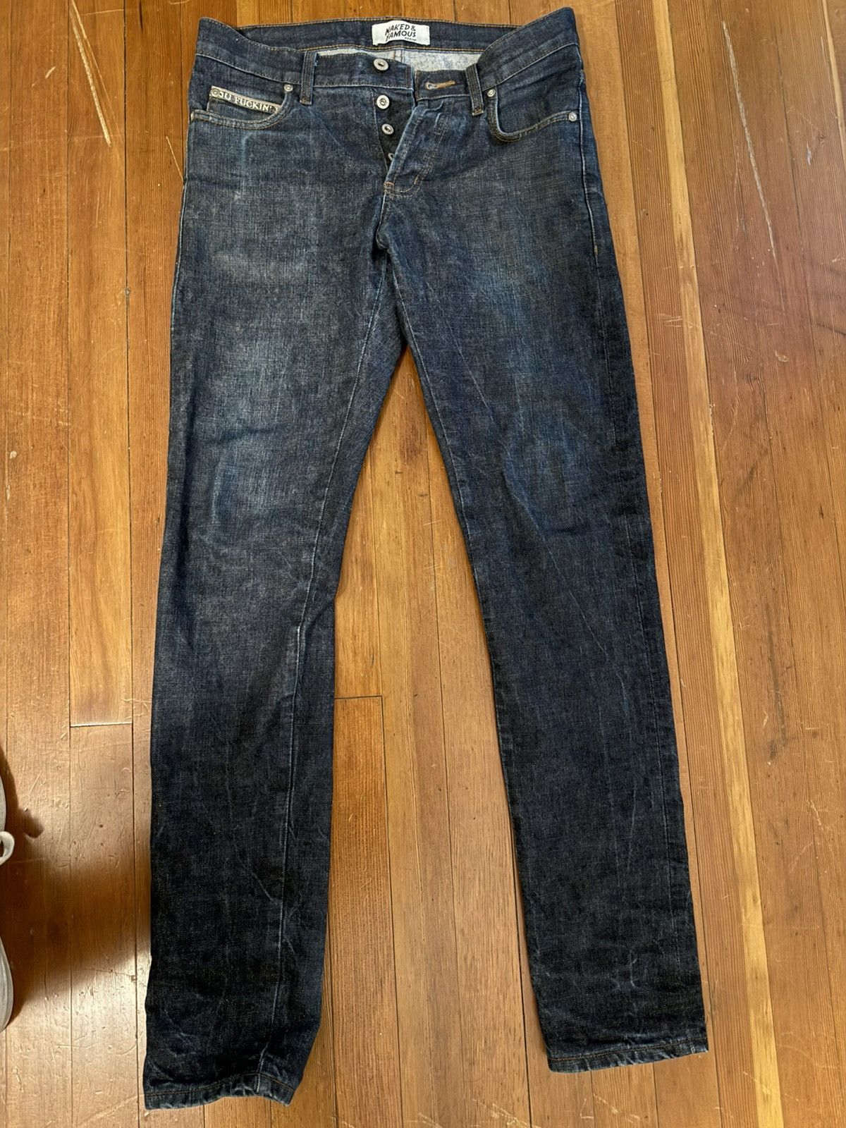 Naked & Famous Naked & Famous Vulgar Selvedge Super Guy Jeans 31 Size US 31 - 1 Thumbnail