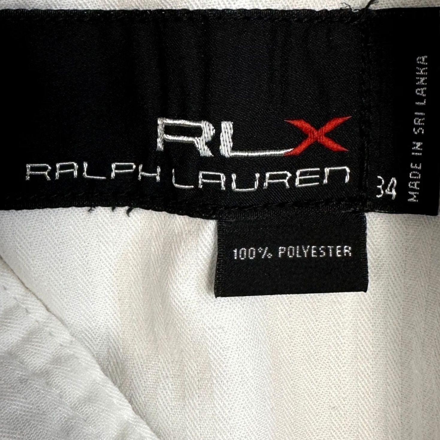 RLX Ralph Lauren RLX Ralph Lauren Shorts Men 34 Chino Flat Front Pocket 4-Pocket Embroidery 2015 U.S. Open Ivory Cream Golf Shorts Pop Sports Size US 34 / EU 50 - 3 Thumbnail