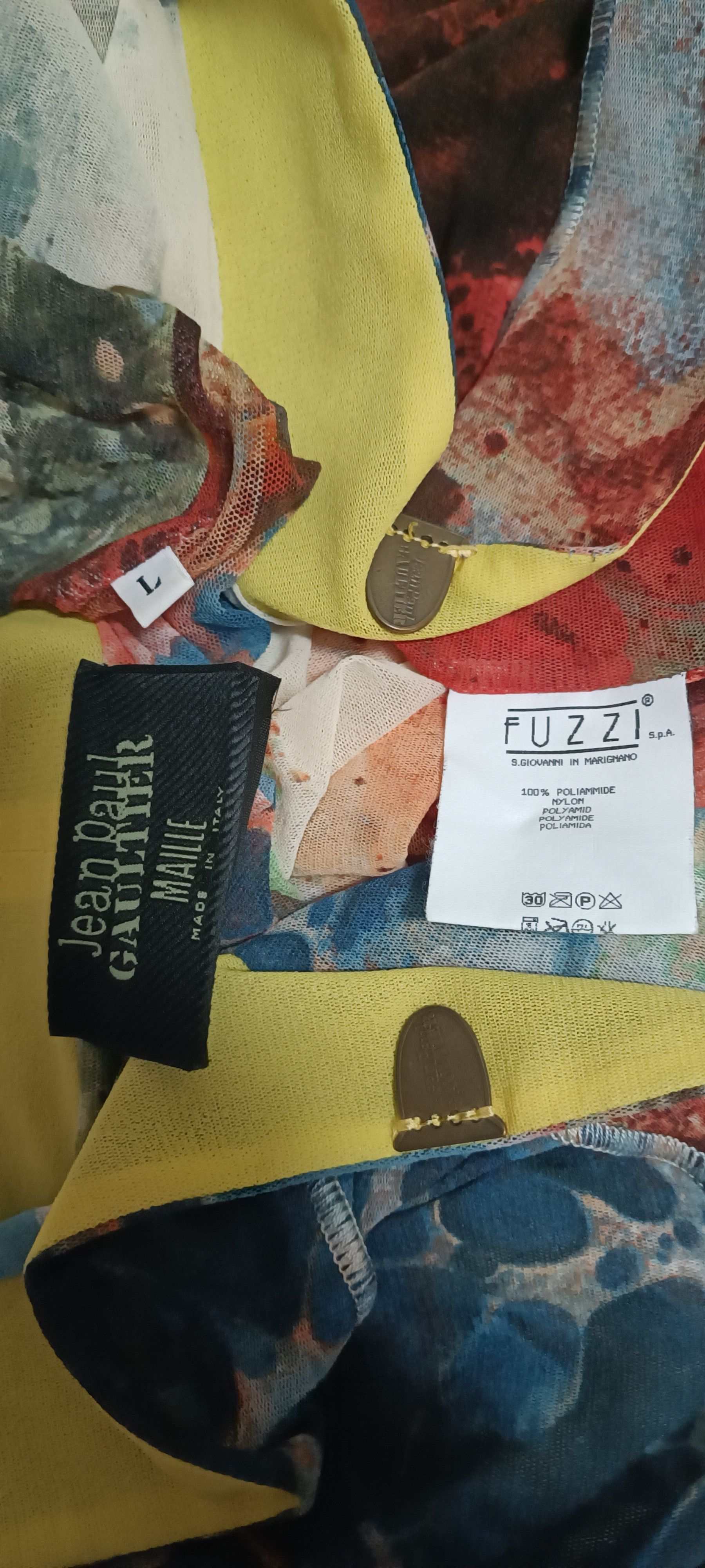 Jean Paul Gaultier SS2000- Bacteria print kimono Size L / US 10 / IT 46 - 10 Thumbnail
