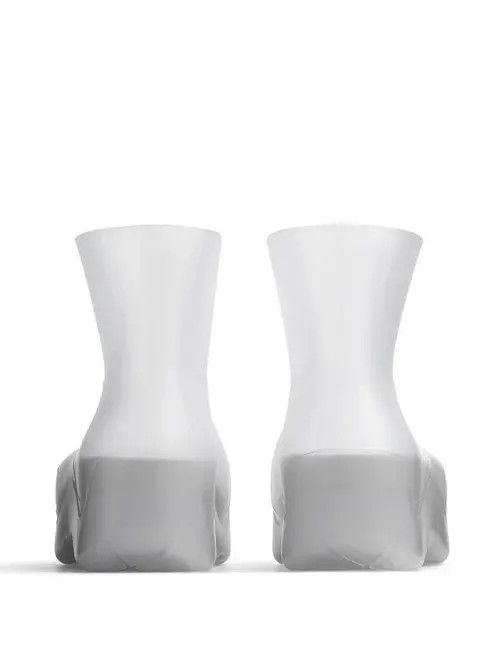 Bottega Veneta o1bcso1str0225 Puddle Ankle Boots in White Size US 6 / IT 36 - 3 Thumbnail