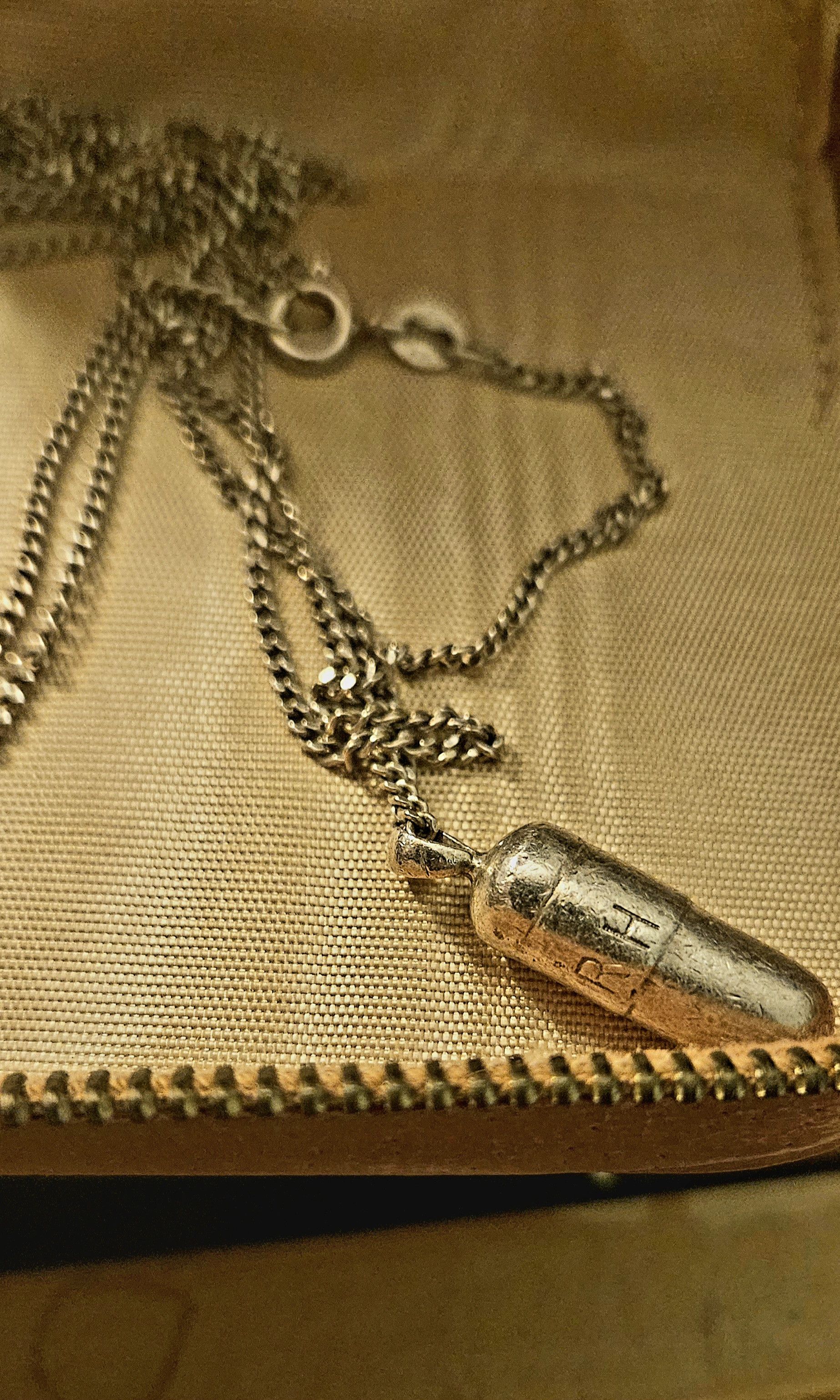 Rhude Rhude Silver Pill Pendant and Necklace Size 32 - 1 Thumbnail