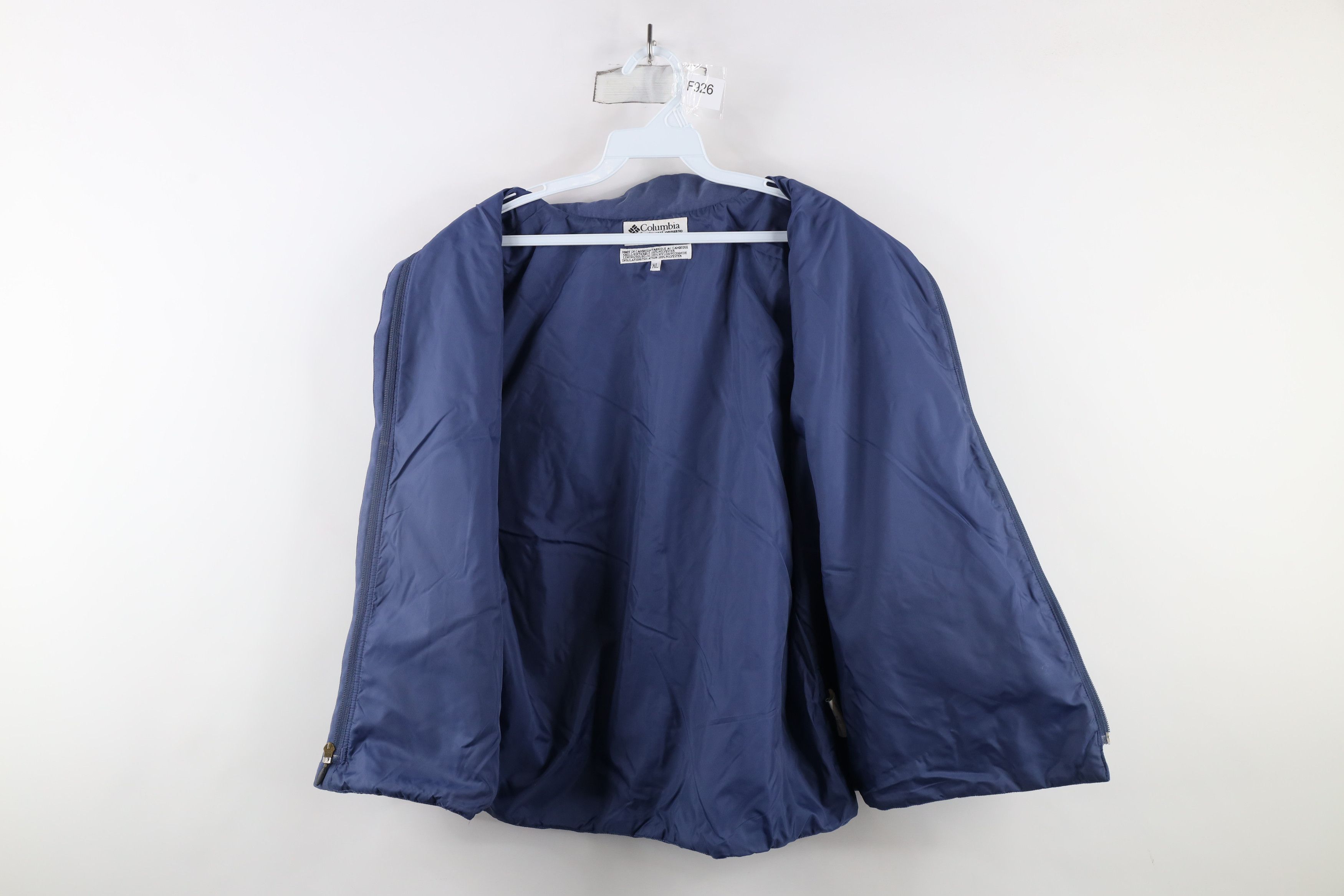 Columbia × Vintage Vintage 90s Columbia Blank Microfiber Full Zip Vest Jacket Size XL / US 12-14 / IT 48-50 - 9 Thumbnail