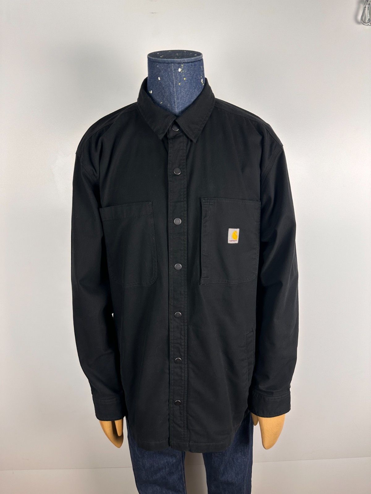 Carhartt Carhartt Rugged Flex Fleece Lined Shirt Jacket Black Size XL Size US XL / EU 56 / 4 - 1 Thumbnail