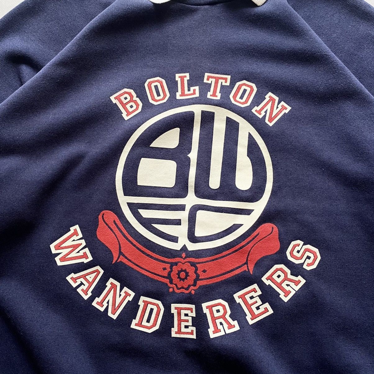 Vintage 90s Bolton Wanderers Big Logo Football Rare Sweatshirt Y2K Size US S / EU 44-46 / 1 - 2 Thumbnail