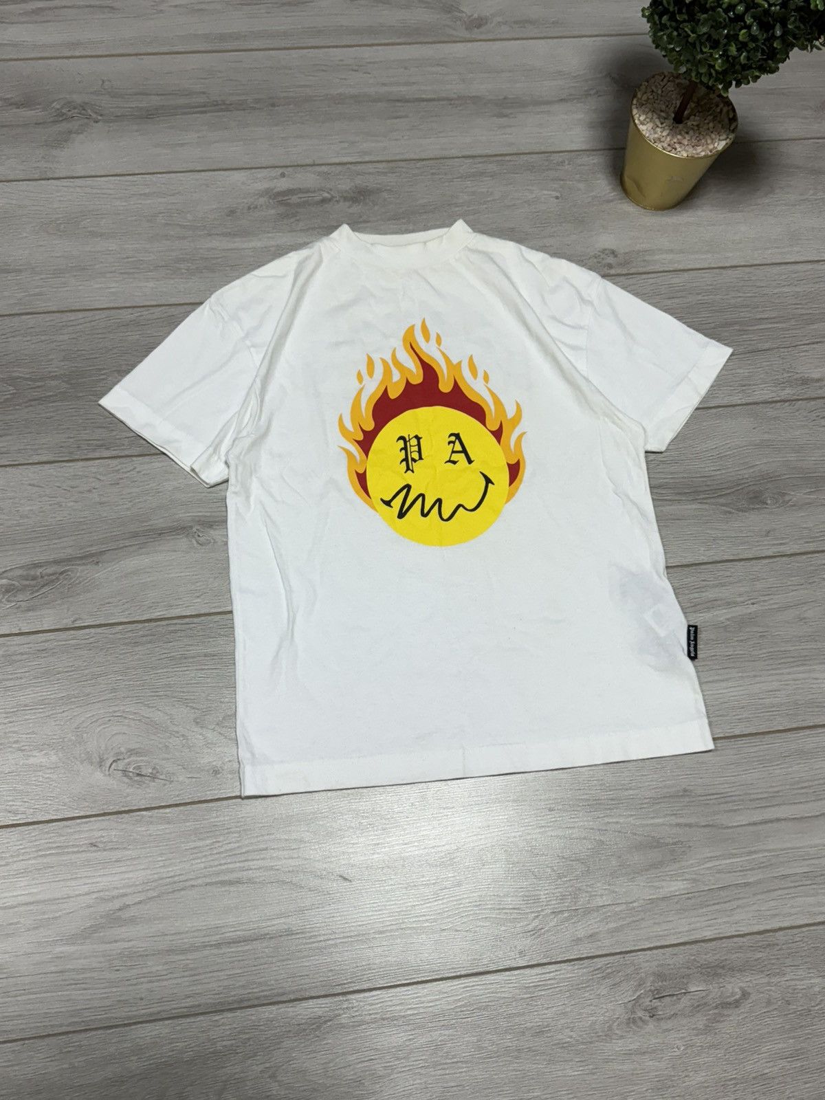 Palm Angels Palm Angels Smiley Edition Burning Head Oversized T-Shirt Size US M / EU 48-50 / 2 - 3 Thumbnail