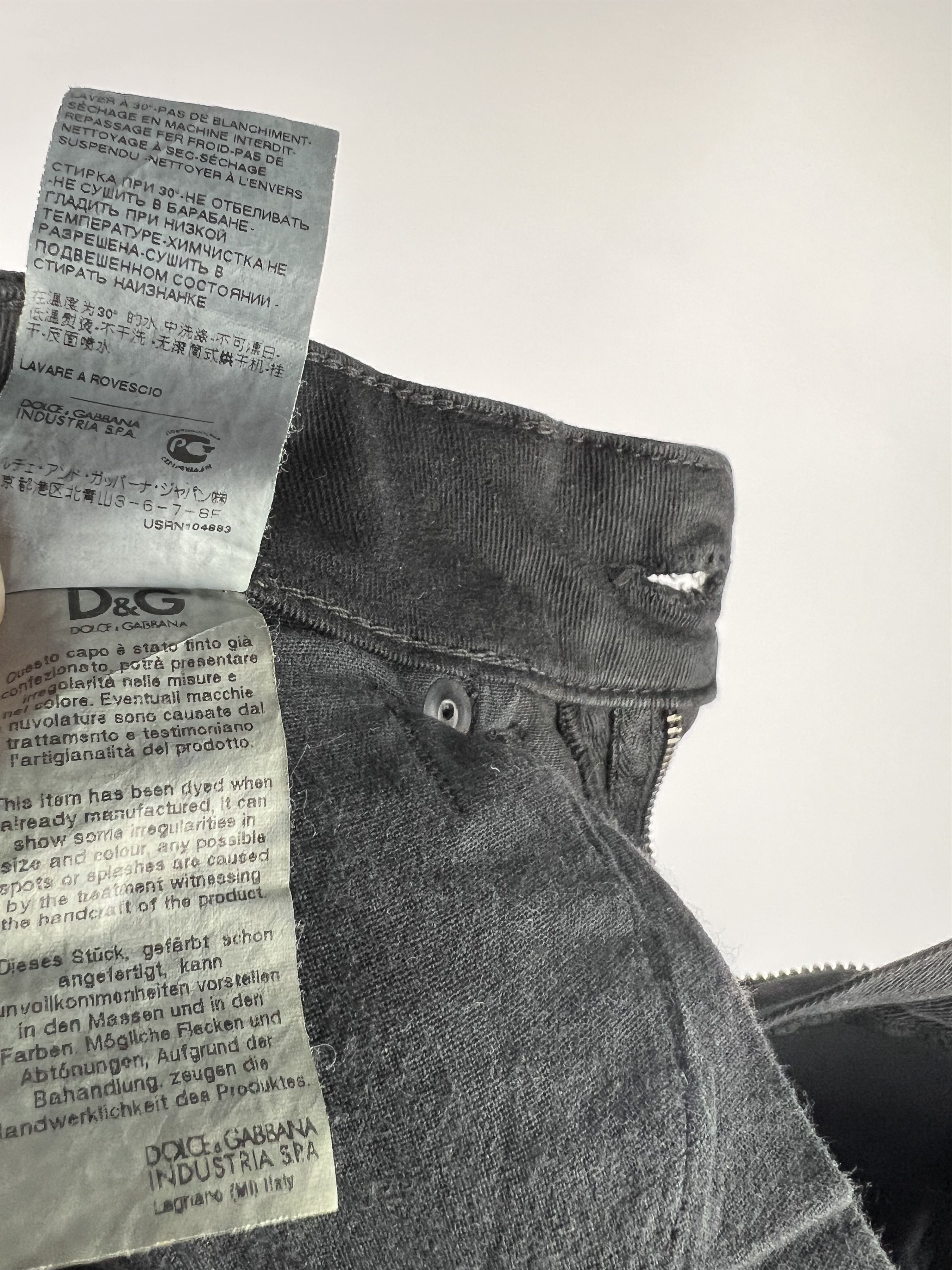 Dolce & Gabbana Dolce Gabbana Black Low Rise Skinny Jeans Size 26 Size 26" / US 2 / IT 38 - 13 Thumbnail