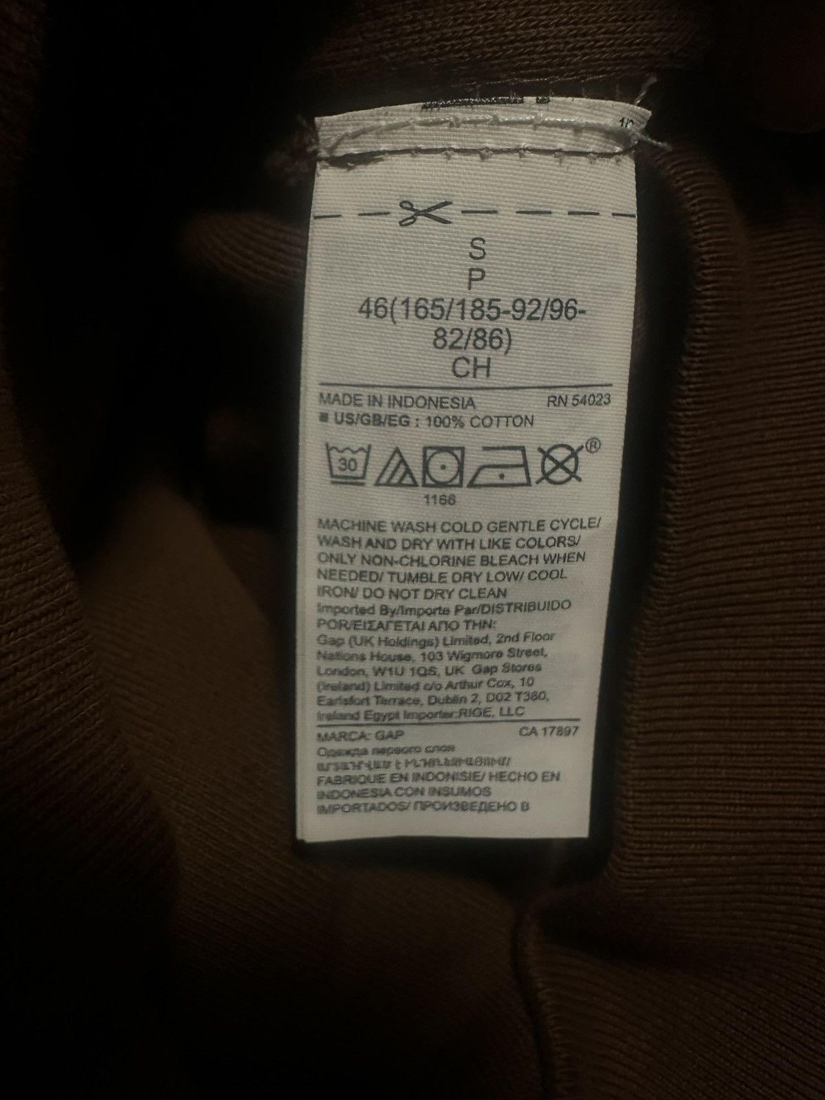 Adidas × Yeezy Yeezy Gaps Men’s hoodie brown Size US S / EU 44-46 / 1 - 4 Thumbnail