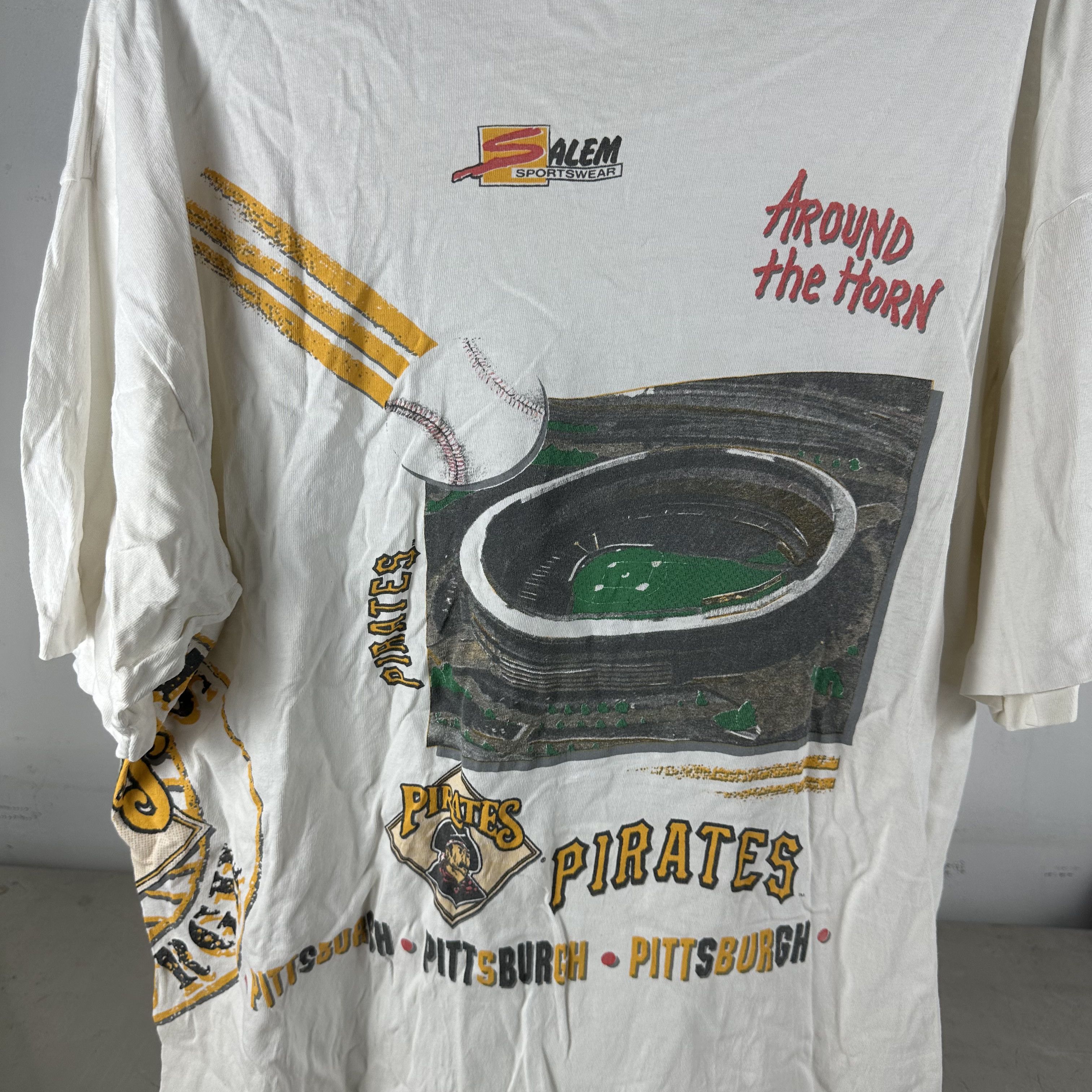 Vintage 1991 Pittsburgh Pirates Around the Horn MLB Salem AOP Tee Size US XXL / EU 58 / 5 - 4 Thumbnail