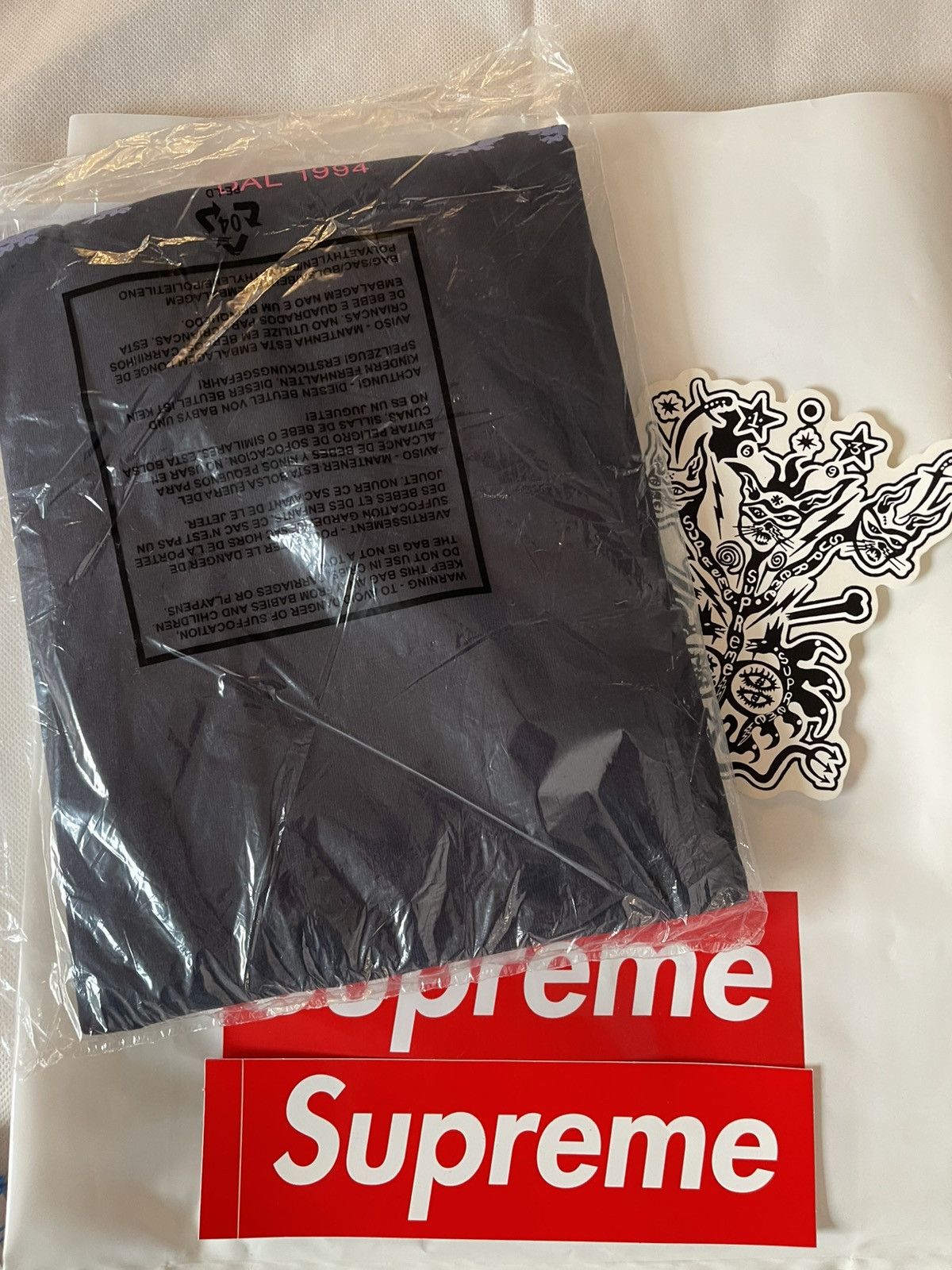 Supreme SUPREME MILANO TEE XL NAVY Size US XL / EU 56 / 4 - 7 Thumbnail