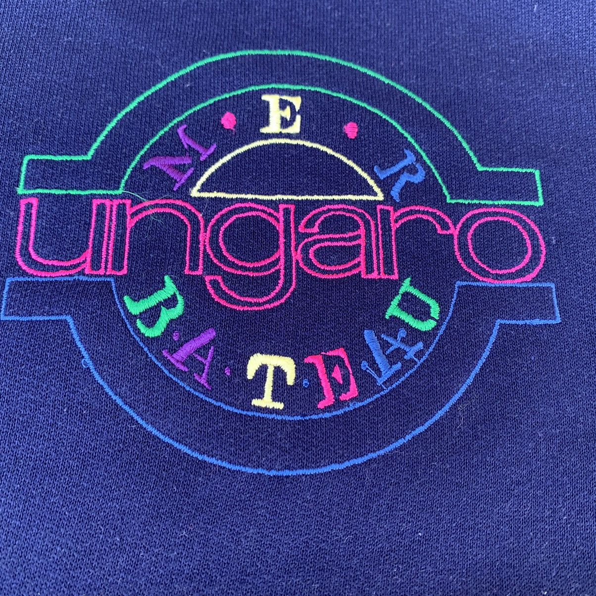 Ungaro Paris Vintage 90s Ungaro Paris Crewneck Embroidered Logo Size US L / EU 52-54 / 3 - 7 Thumbnail