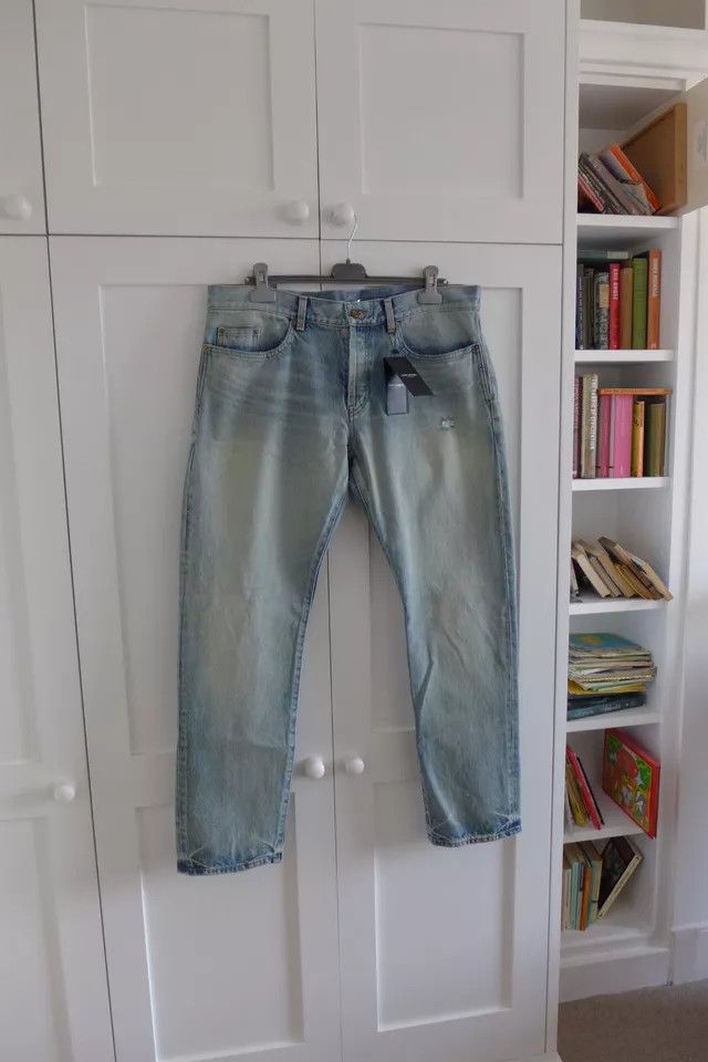 Saint Laurent Paris o1bcso1str0924 Etienne Pants in Blue Size US 30 / EU 46 - 3 Thumbnail