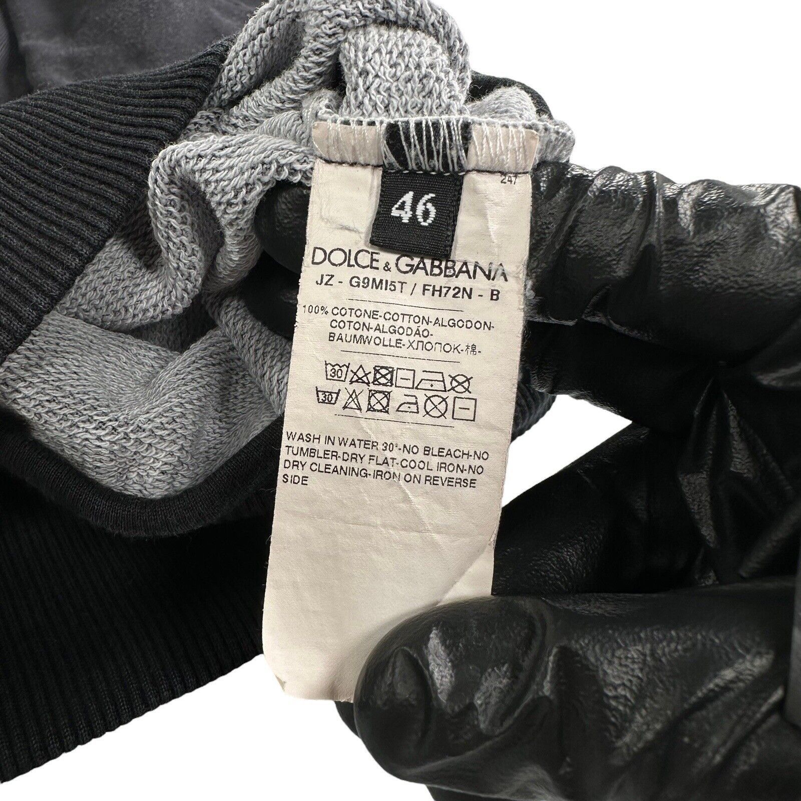Dolce & Gabbana Dolce & Gabbana Size S Sweatshirt Black Tape Wrap Logo Size US S / EU 44-46 / 1 - 4 Thumbnail