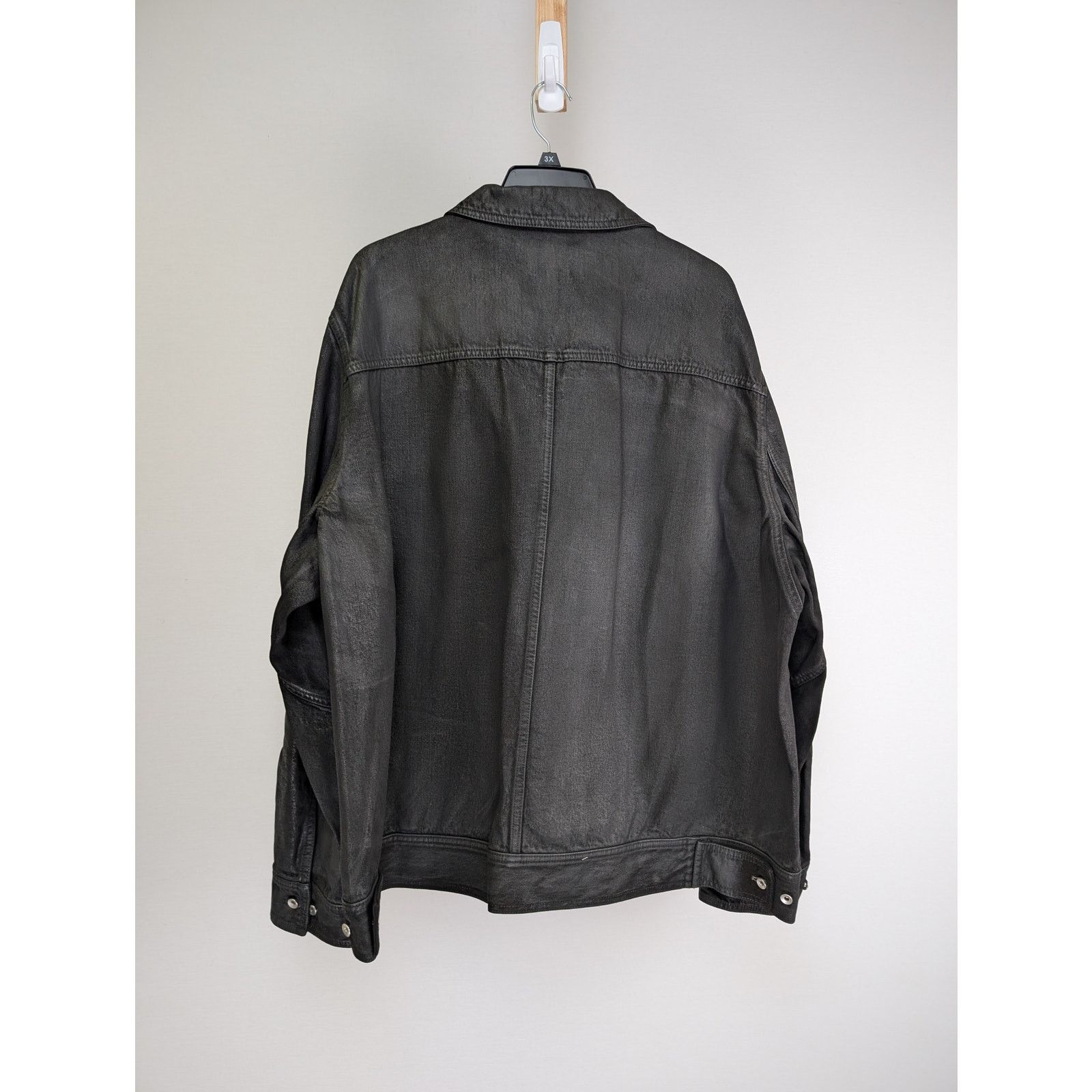 Rick Owens o1rshd1 Lido Worker Jacket in Black Wax Size US L / EU 52-54 / 3 - 8 Thumbnail