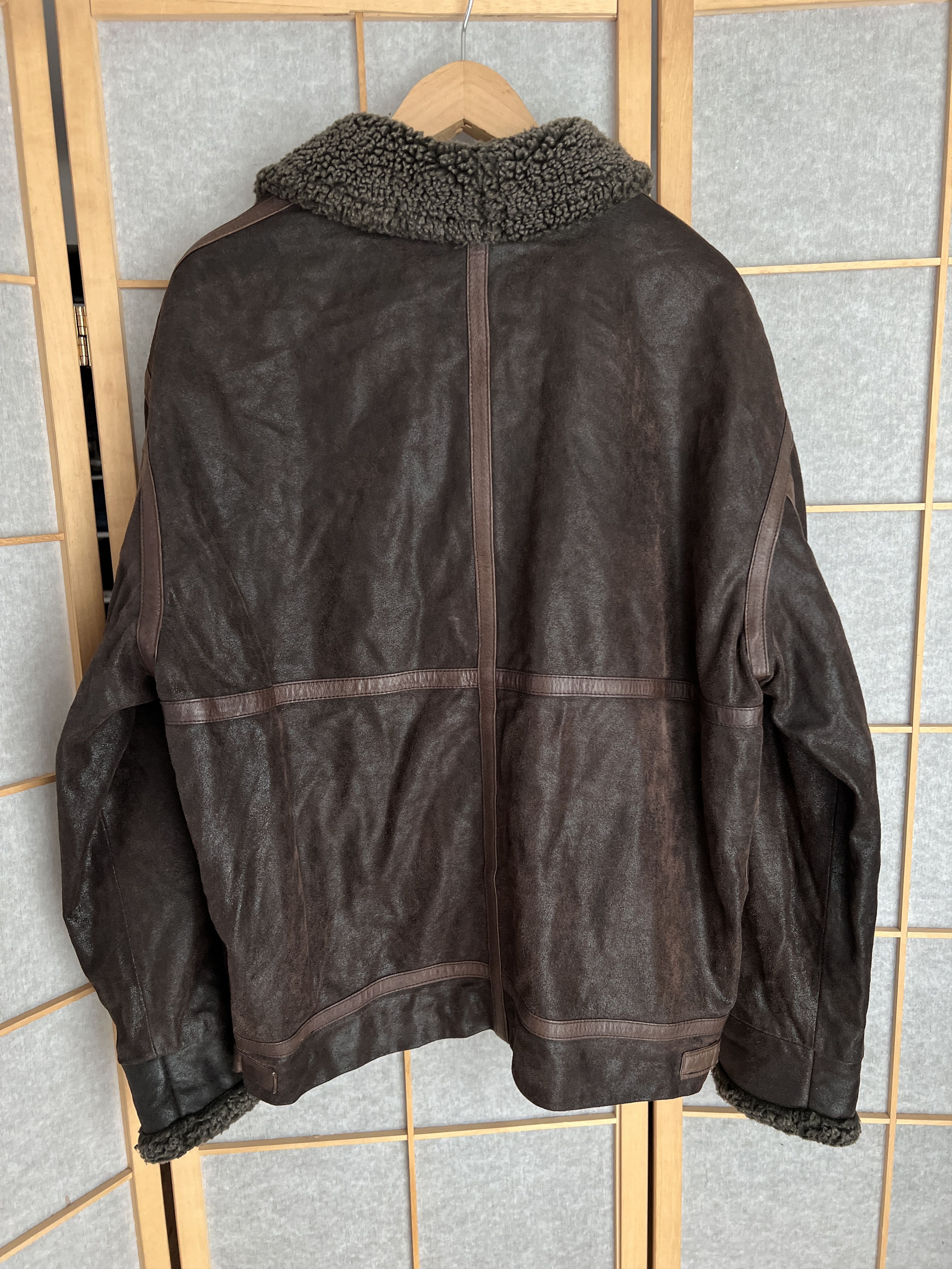 Genuine Leather 14th Addiction Yohji Yamamoto style leather aviator jacket Size US XL / EU 56 / 4 - 18 Thumbnail