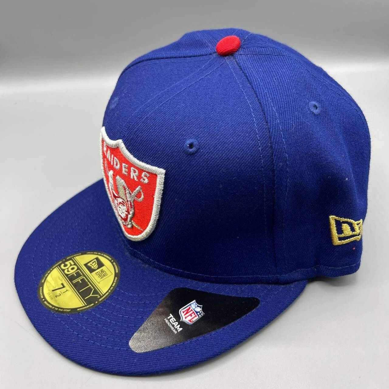 New Era Las Vegas Raiders Hat Men 7 1/2 59Fifty New Era NFL Fitted Size ONE SIZE - 7 Thumbnail