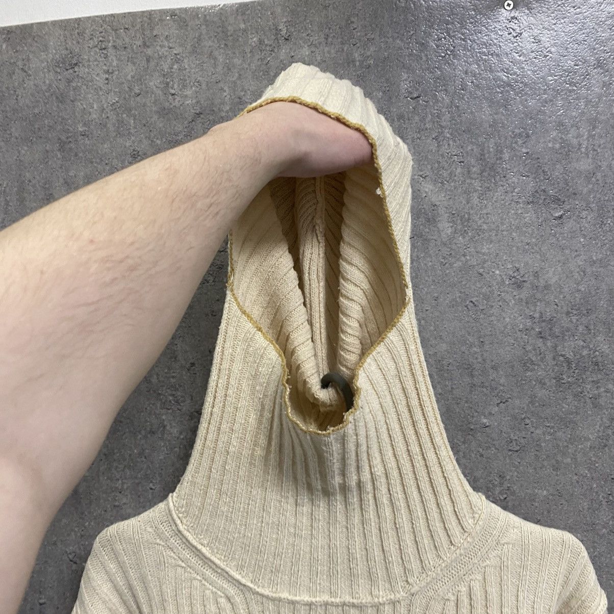 Calvin Klein 205W39NYC Calvin Klein 205W39NYC Balaclava Knitted Hoodie Sweater Size US M / EU 48-50 / 2 - 8 Thumbnail