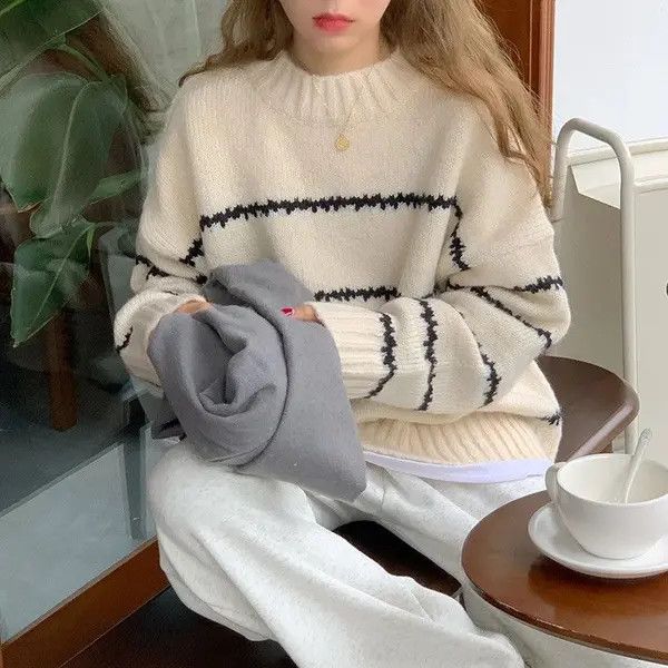 VIBE HELIAR Women Mock Neck Thicken Warm Sweater Size ONE SIZE - 3 Thumbnail