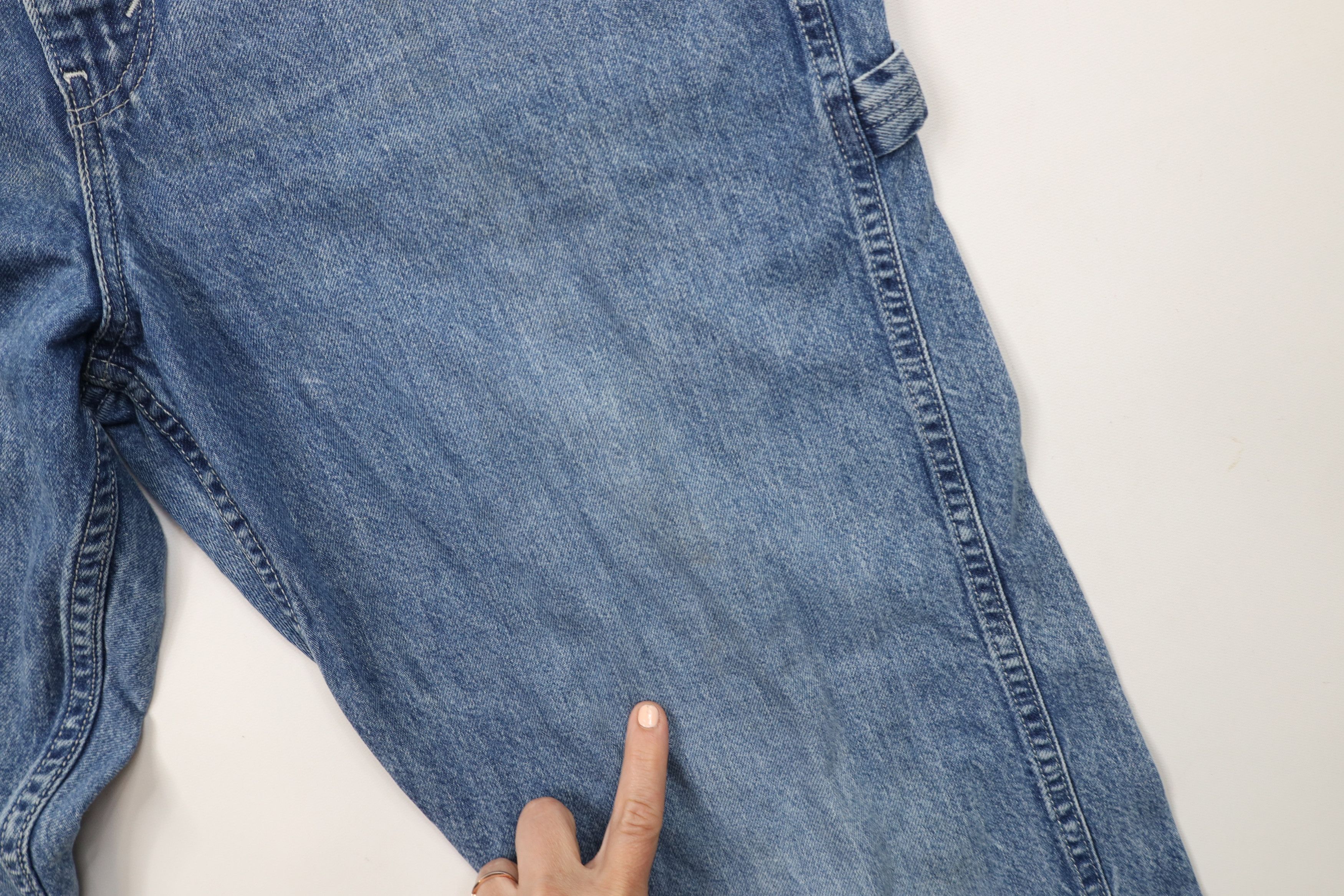 Levi's × Vintage Vintage Y2K Levis Baggy Wide Leg Dungaree Denim Jeans Blue Size US 38 / EU 54 - 7 Thumbnail