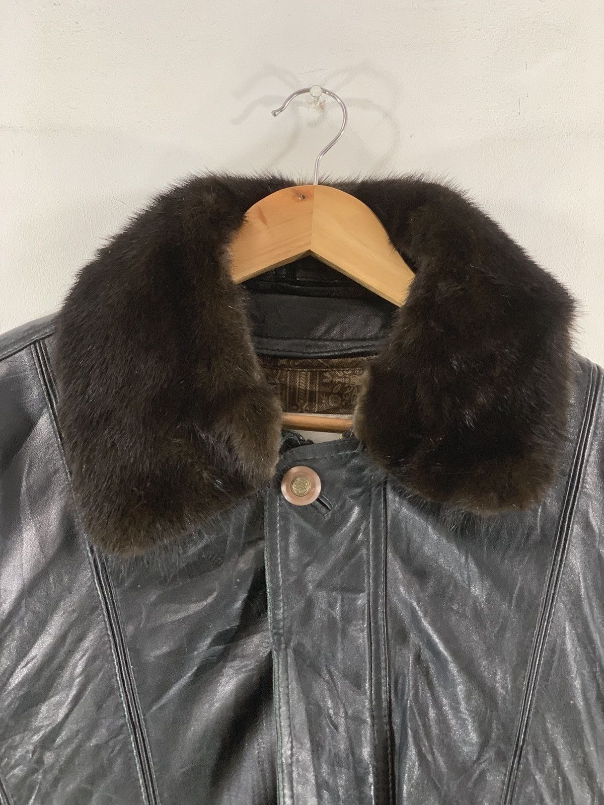 Genuine Leather Vintage Leather Mohair Jacket London Fog Size US XL / EU 56 / 4 - 3 Thumbnail
