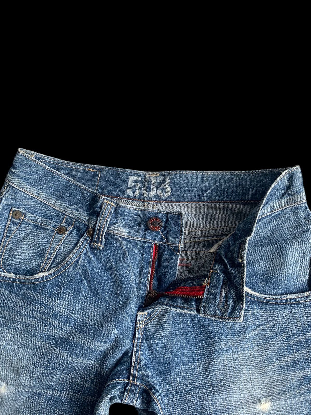 Edwin × If Six Was Nine × Kapital FLARE EDWIN 503 FADED PUNK STYLE DISTRESSED DENIM☠️🎌 Size US 30 / EU 46 - 13 Thumbnail