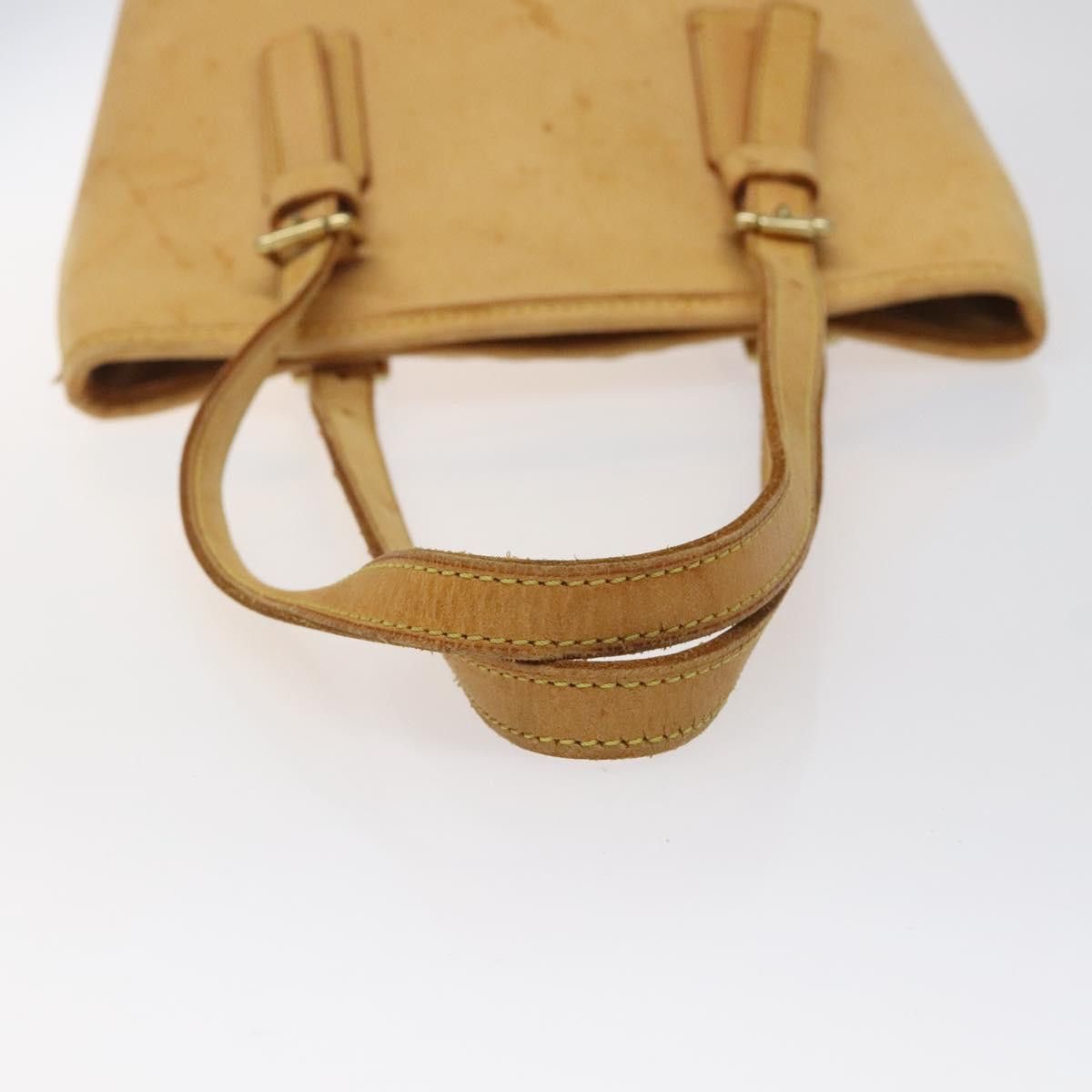 Louis Vuitton LOUIS VUITTON Nomad Leather Bucket PM Shoulder Bag Beige Size ONE SIZE - 7 Thumbnail